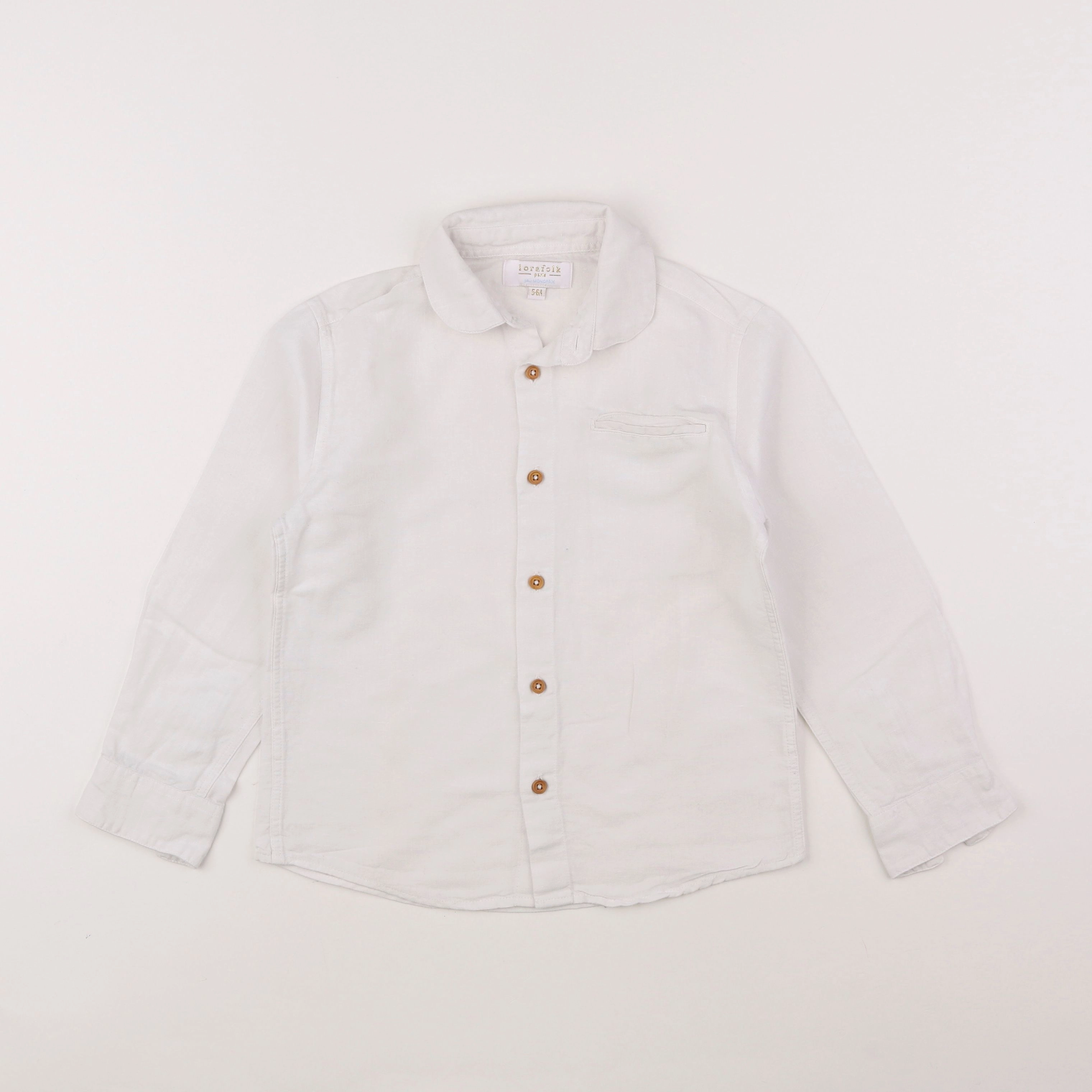 Monoprix - chemise blanc - 5/6 ans