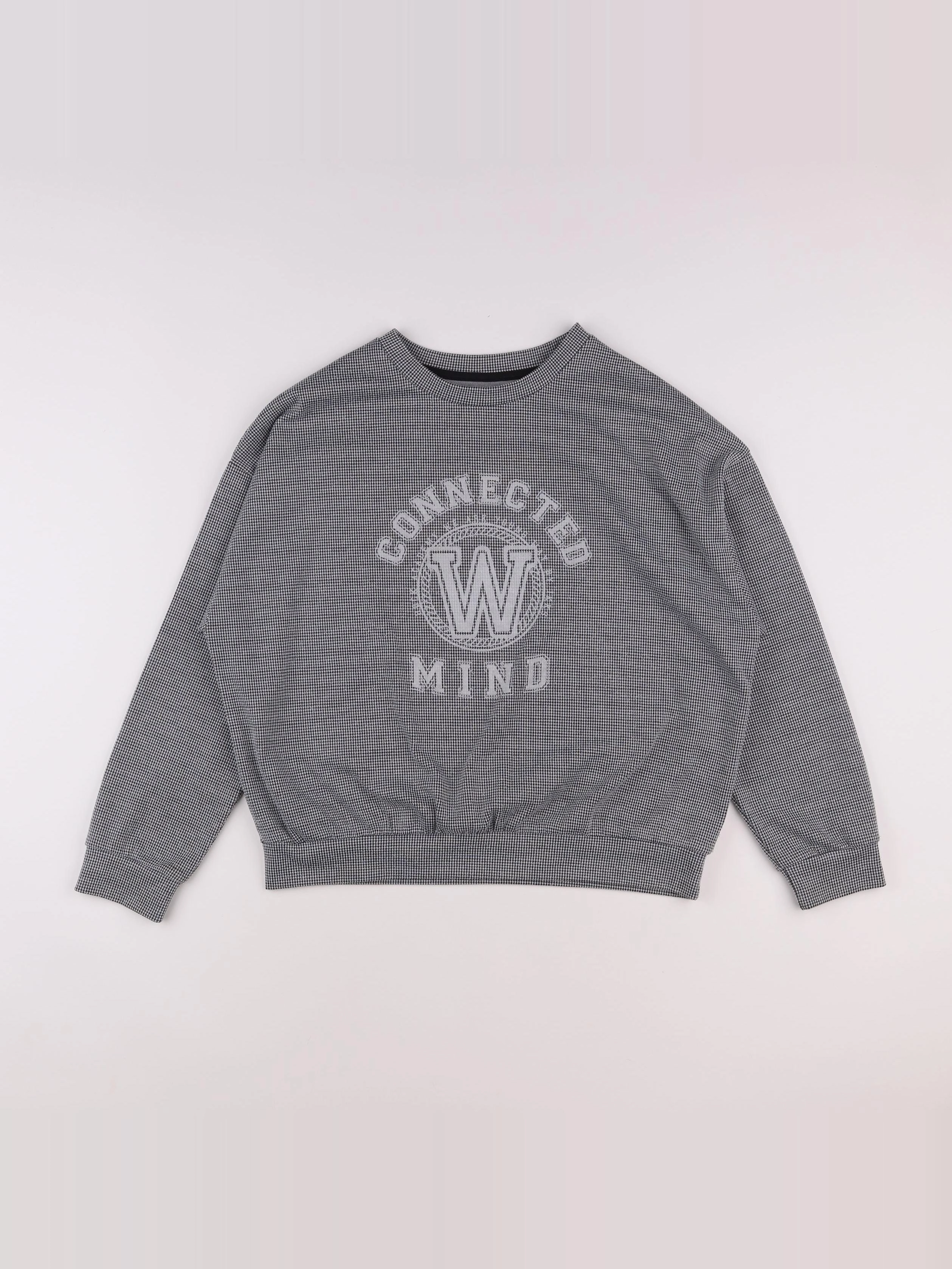 IKKS - sweat gris - 14 ans