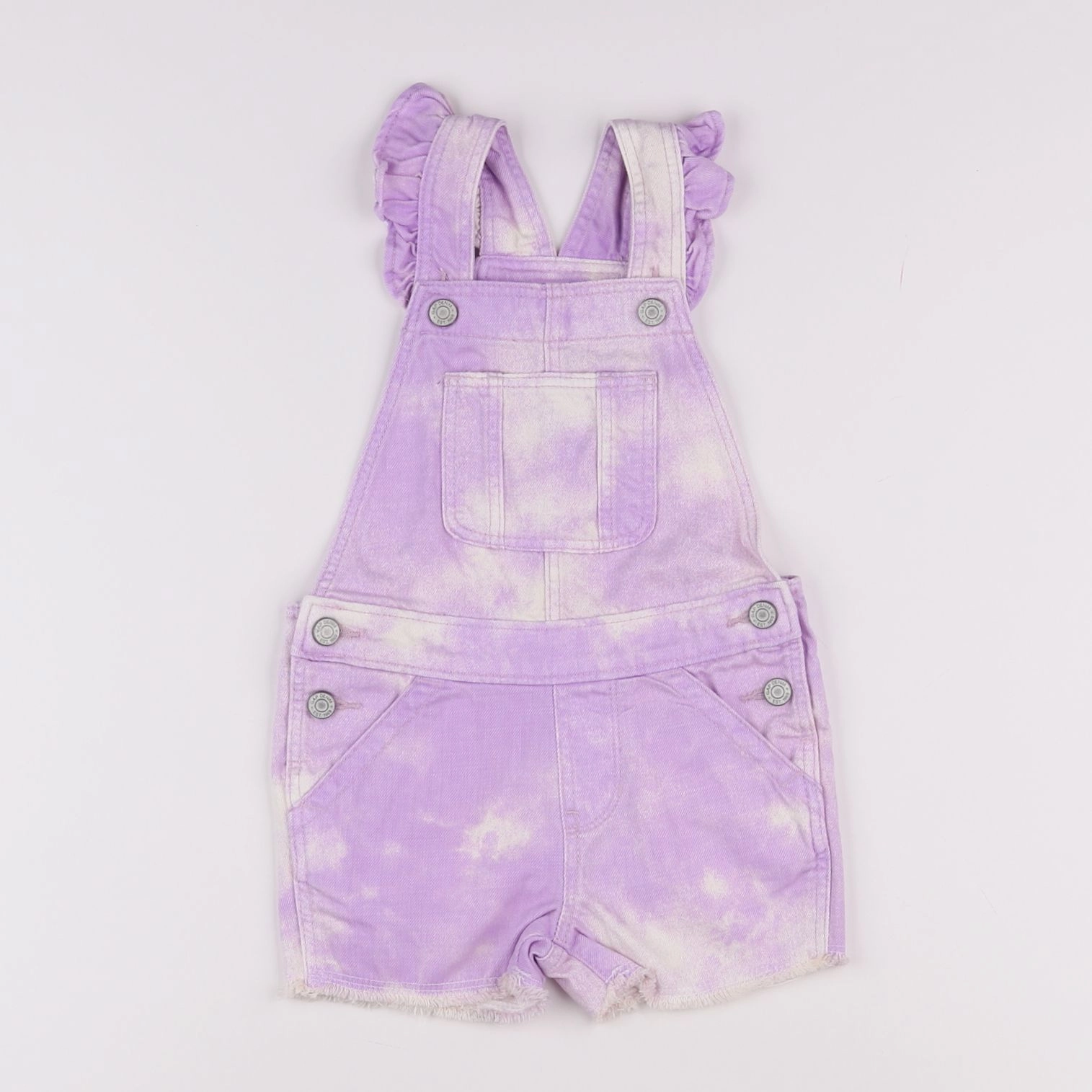 GAP - salopette blanc, violet - 18 mois à 2 ans