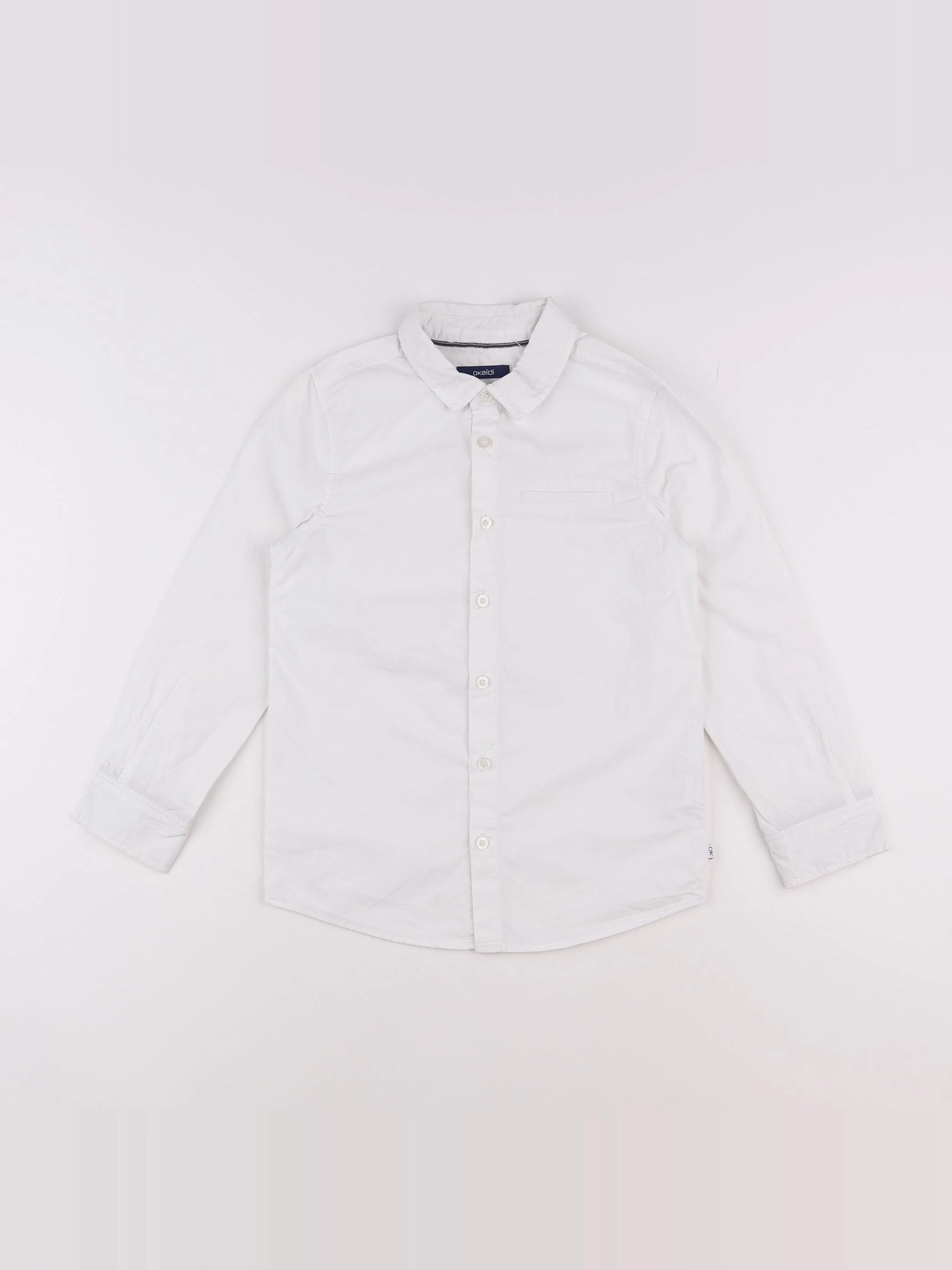 Okaidi - chemise blanc - 8 ans