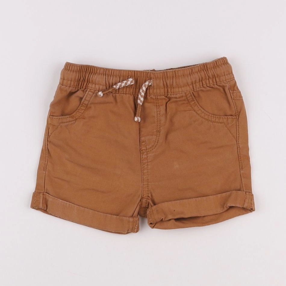 Vertbaudet - short marron - 12 mois