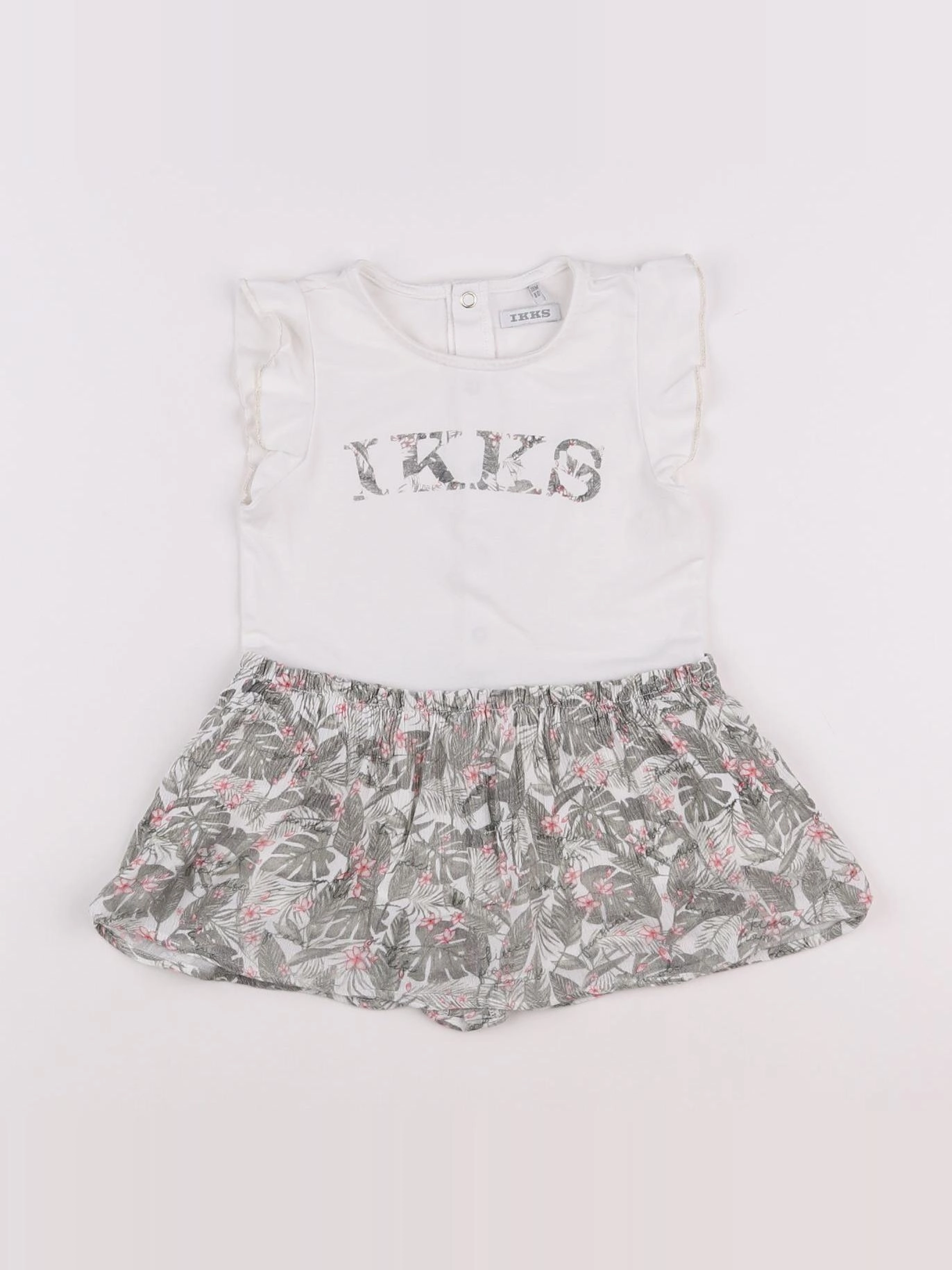 IKKS - robe blanc, multicolore - 18 mois