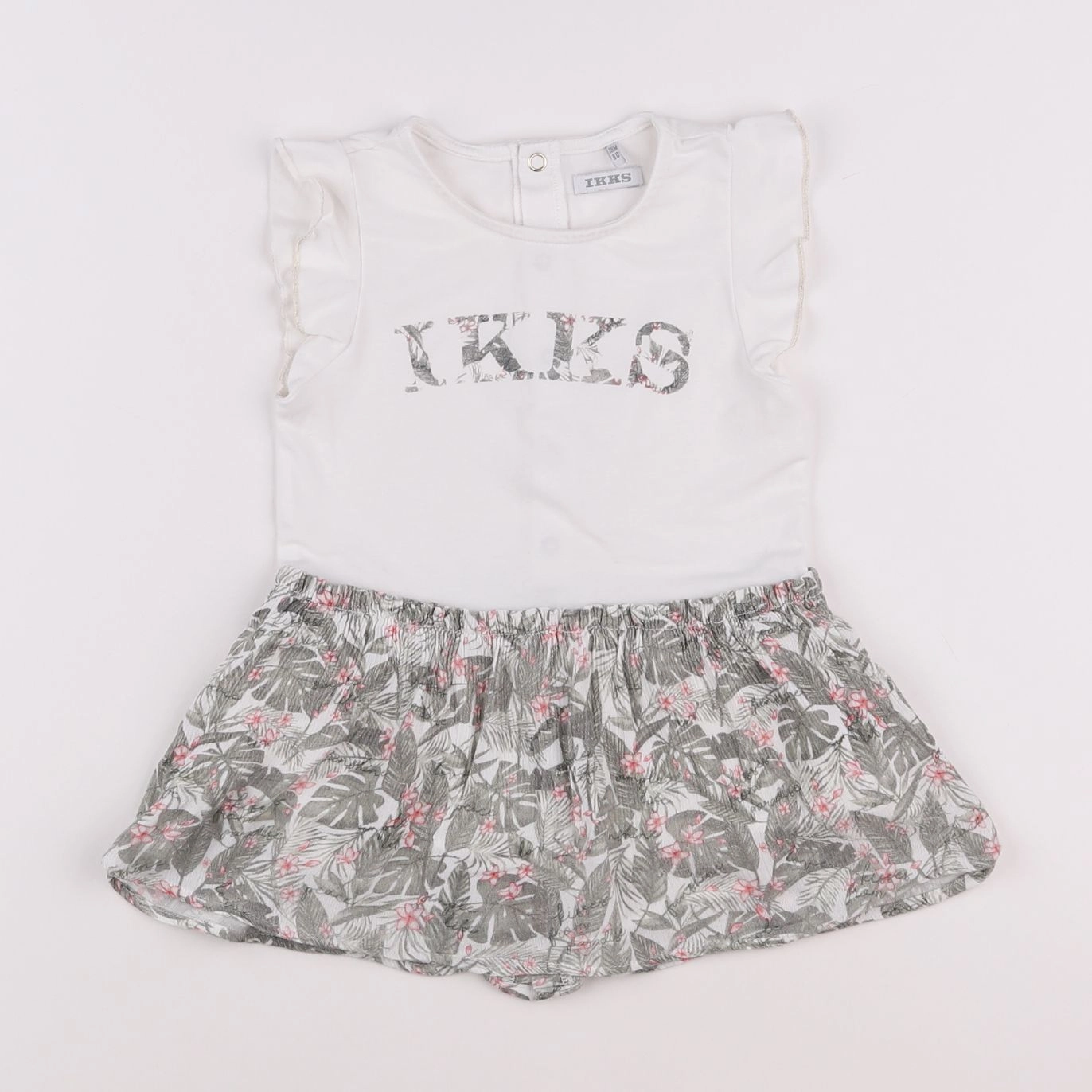 IKKS - robe blanc, multicolore - 18 mois