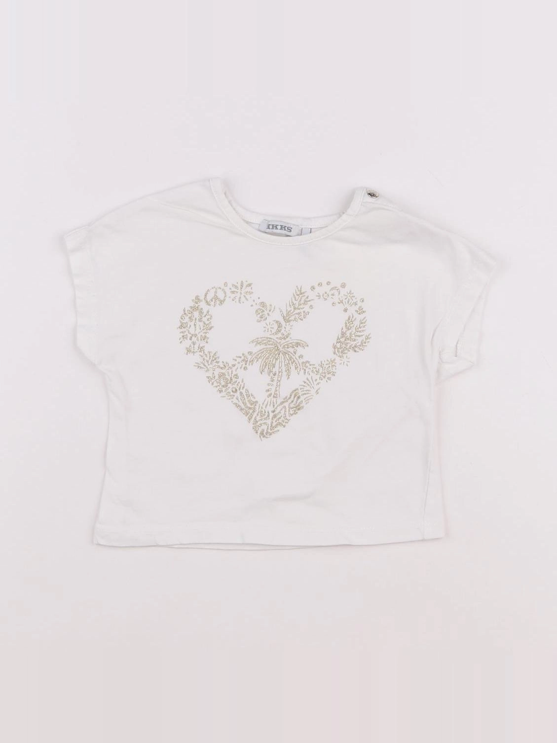 IKKS - tee-shirt blanc - 6 mois
