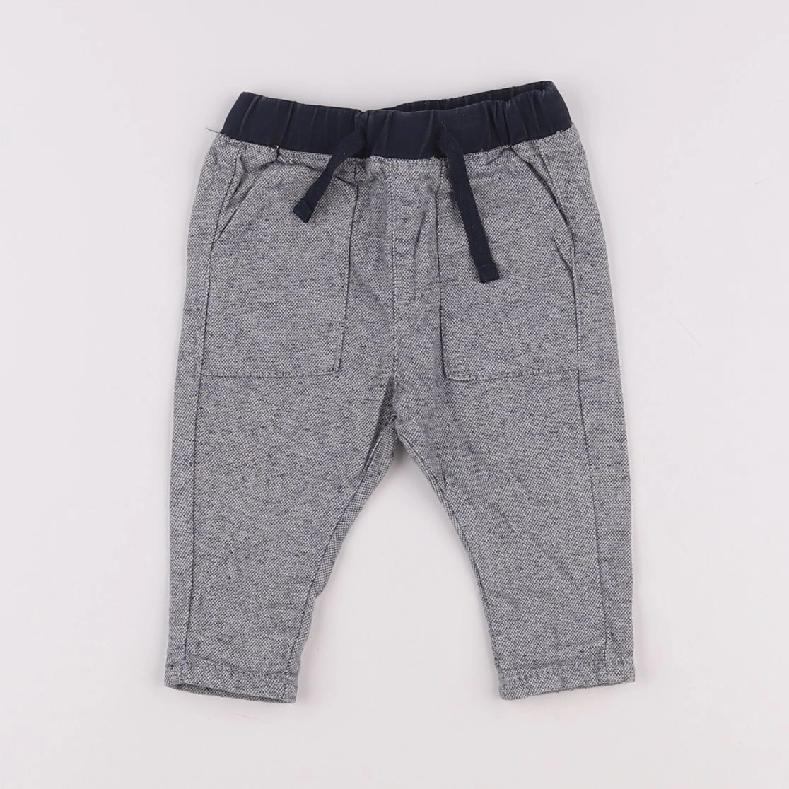 Vertbaudet - pantalon bleu - 3 mois