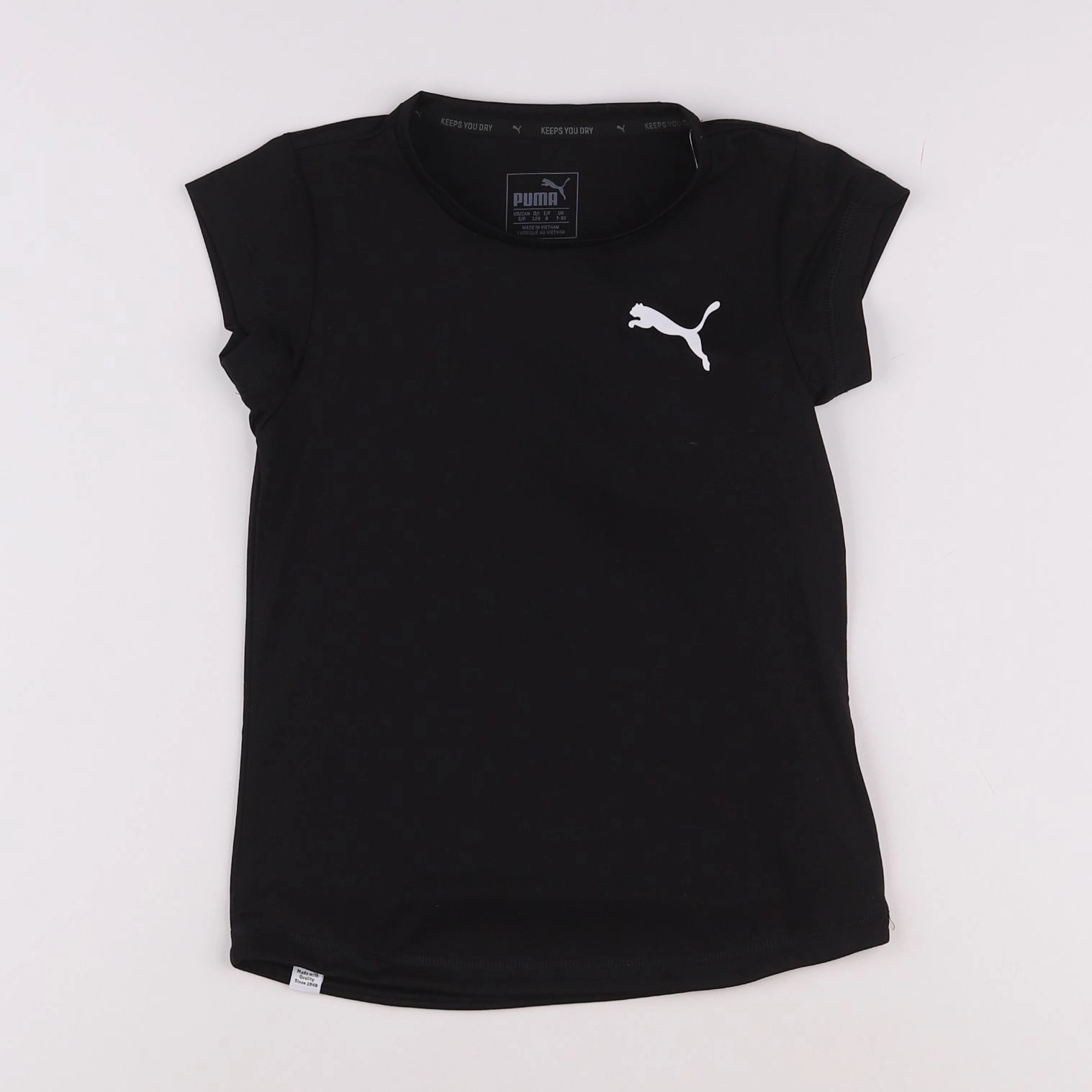 Puma - tee-shirt noir - 7/8 ans