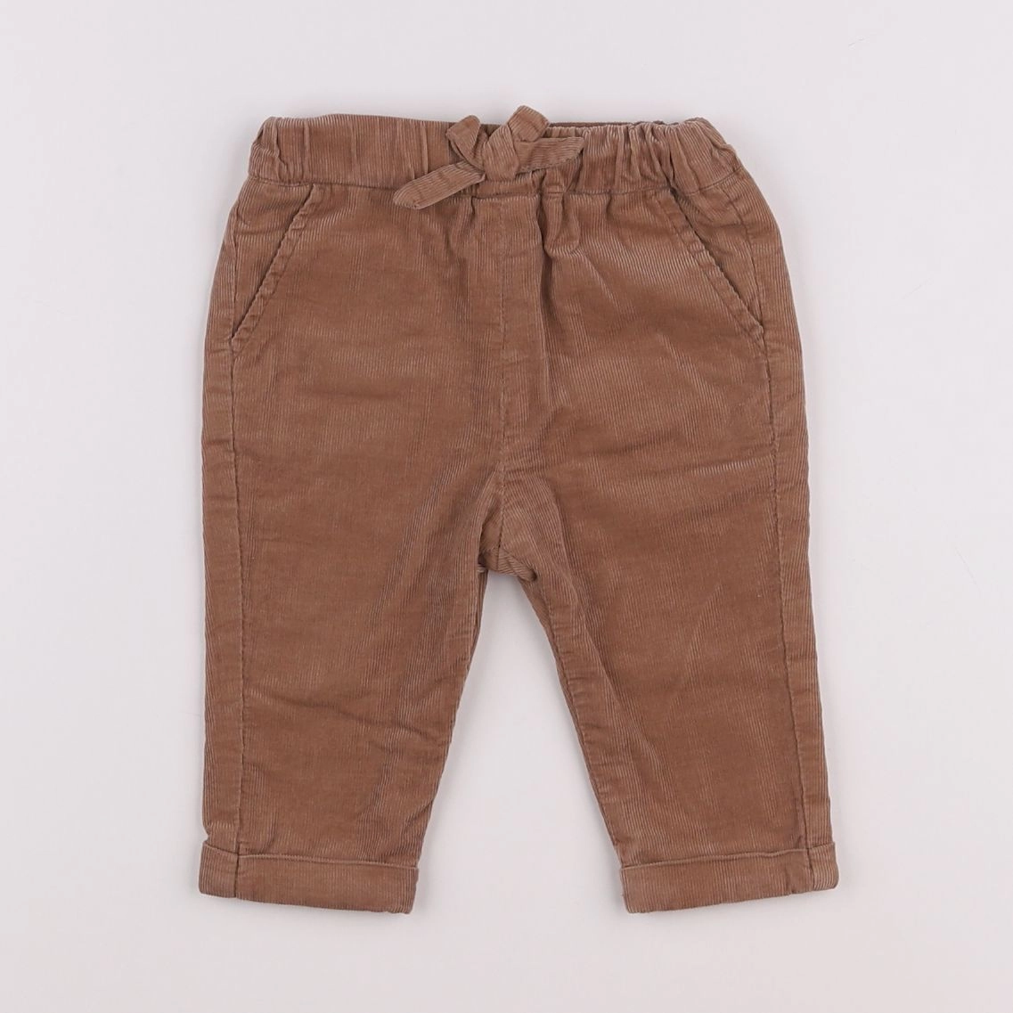 Vertbaudet - pantalon marron - 6 mois