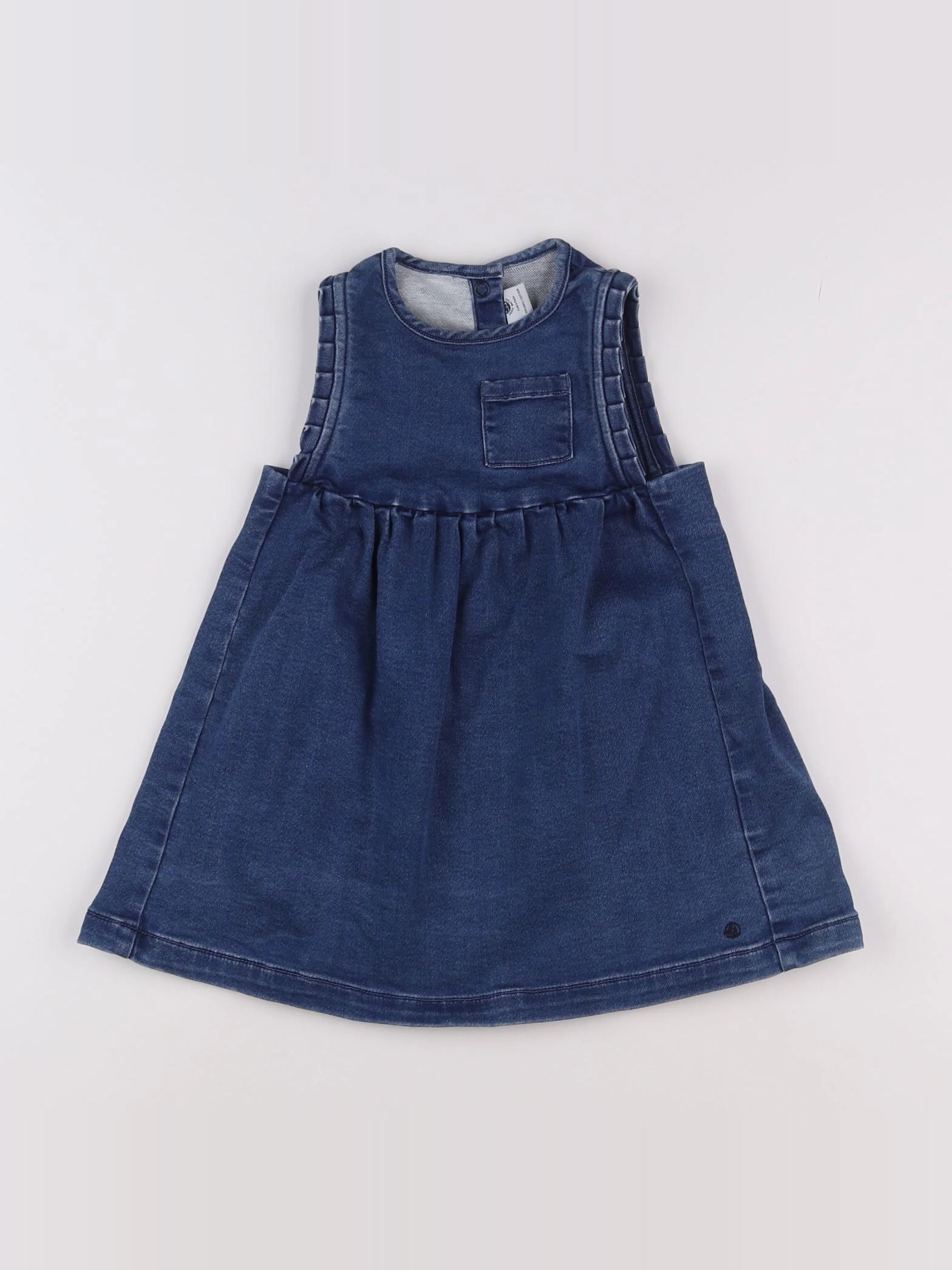 Petit Bateau - robe bleu - 2 ans