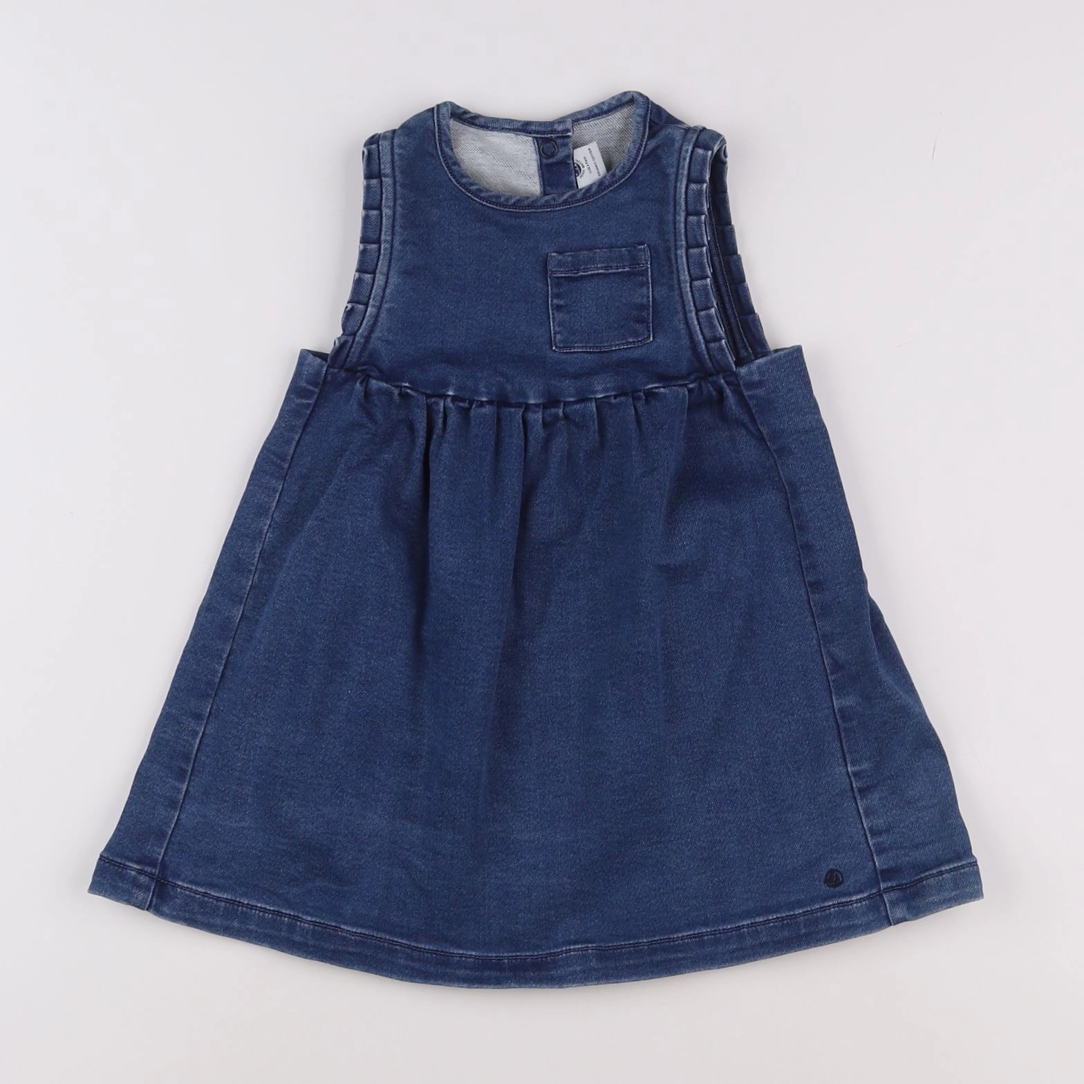 Petit Bateau - robe bleu - 2 ans