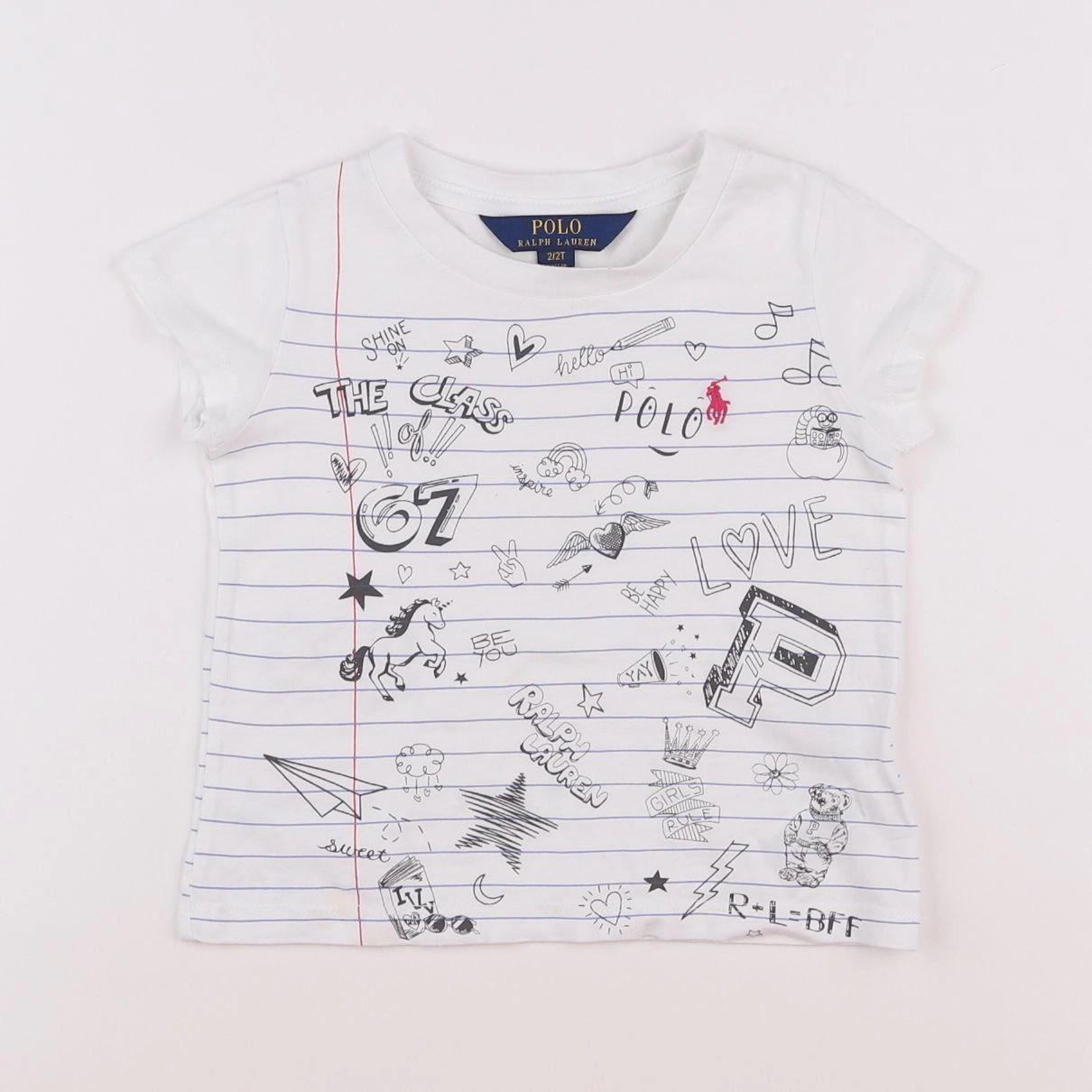 Ralph Lauren - tee-shirt blanc - 2 ans