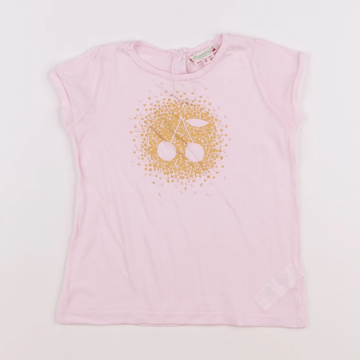 Bonpoint - tee-shirt rose - 2 ans