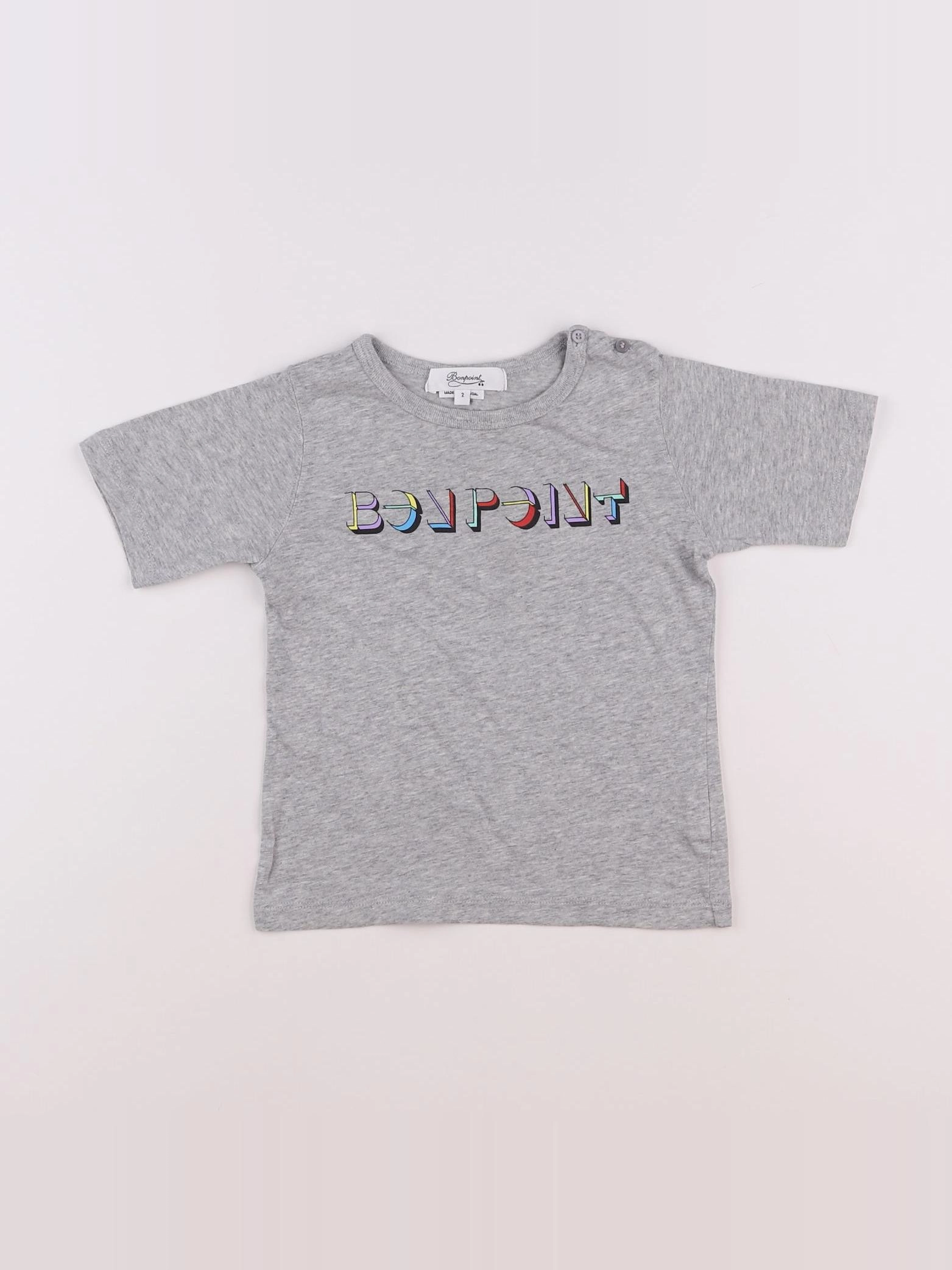 Bonpoint - tee-shirt gris - 2 ans