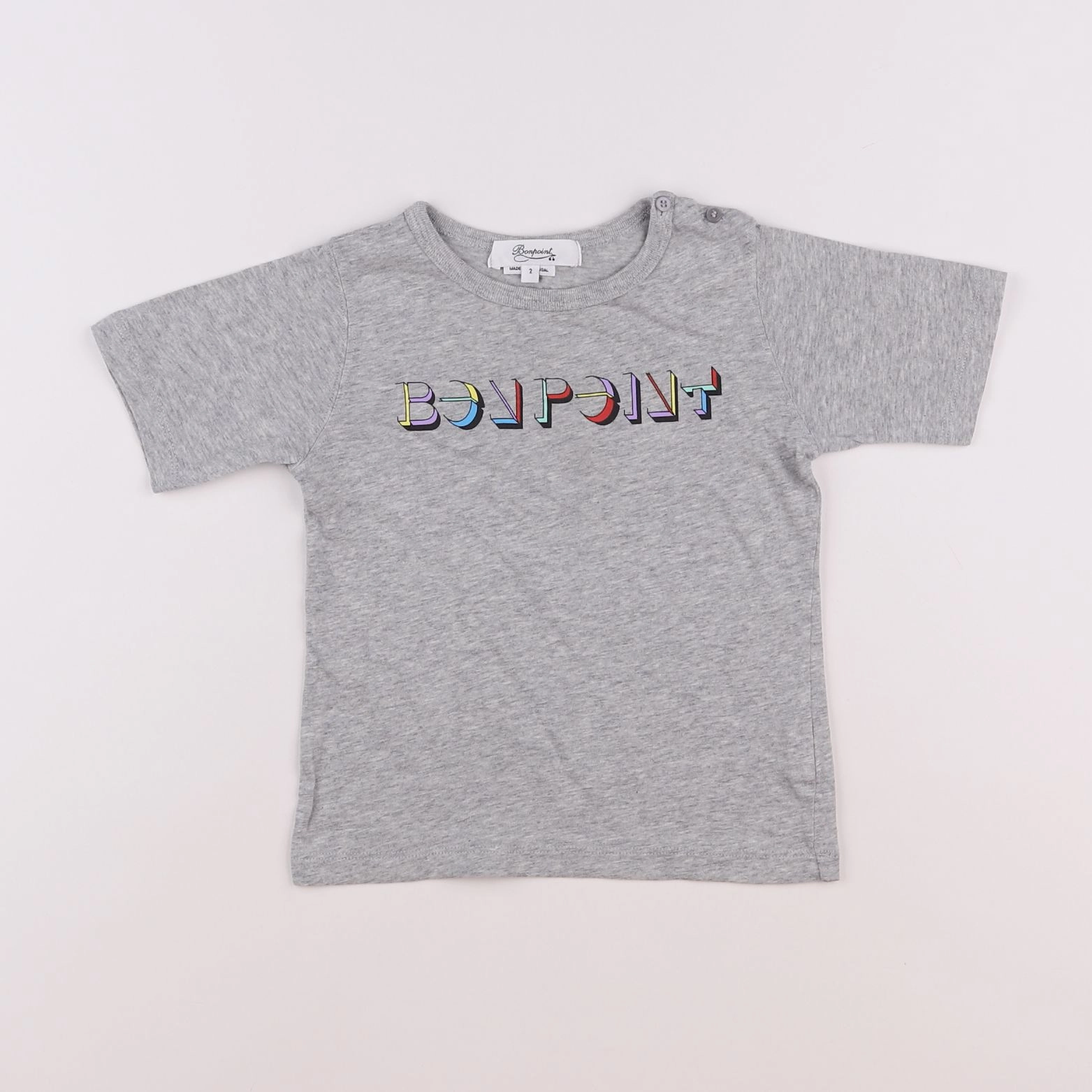 Bonpoint - tee-shirt gris - 2 ans