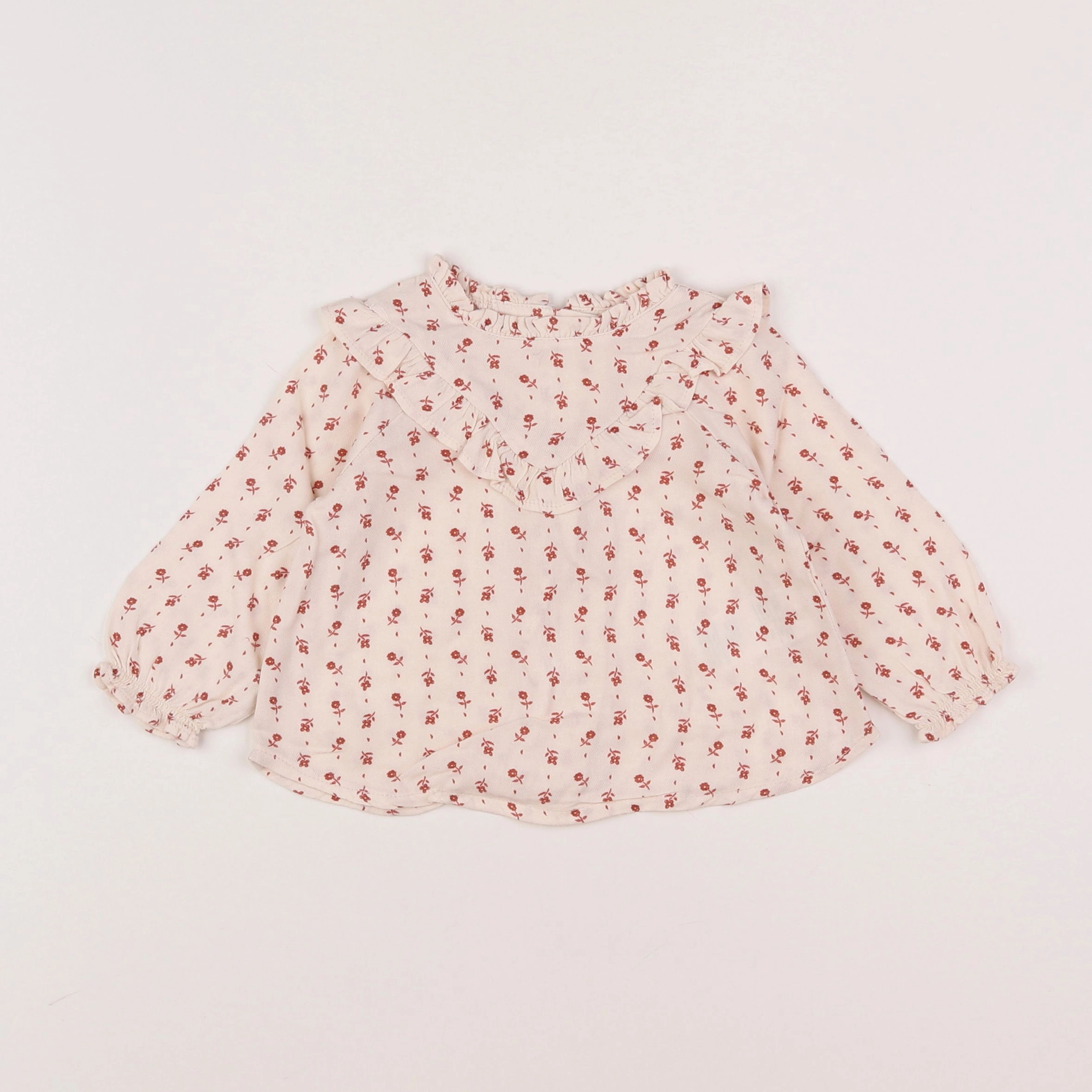 Vertbaudet - blouse beige - 9 mois