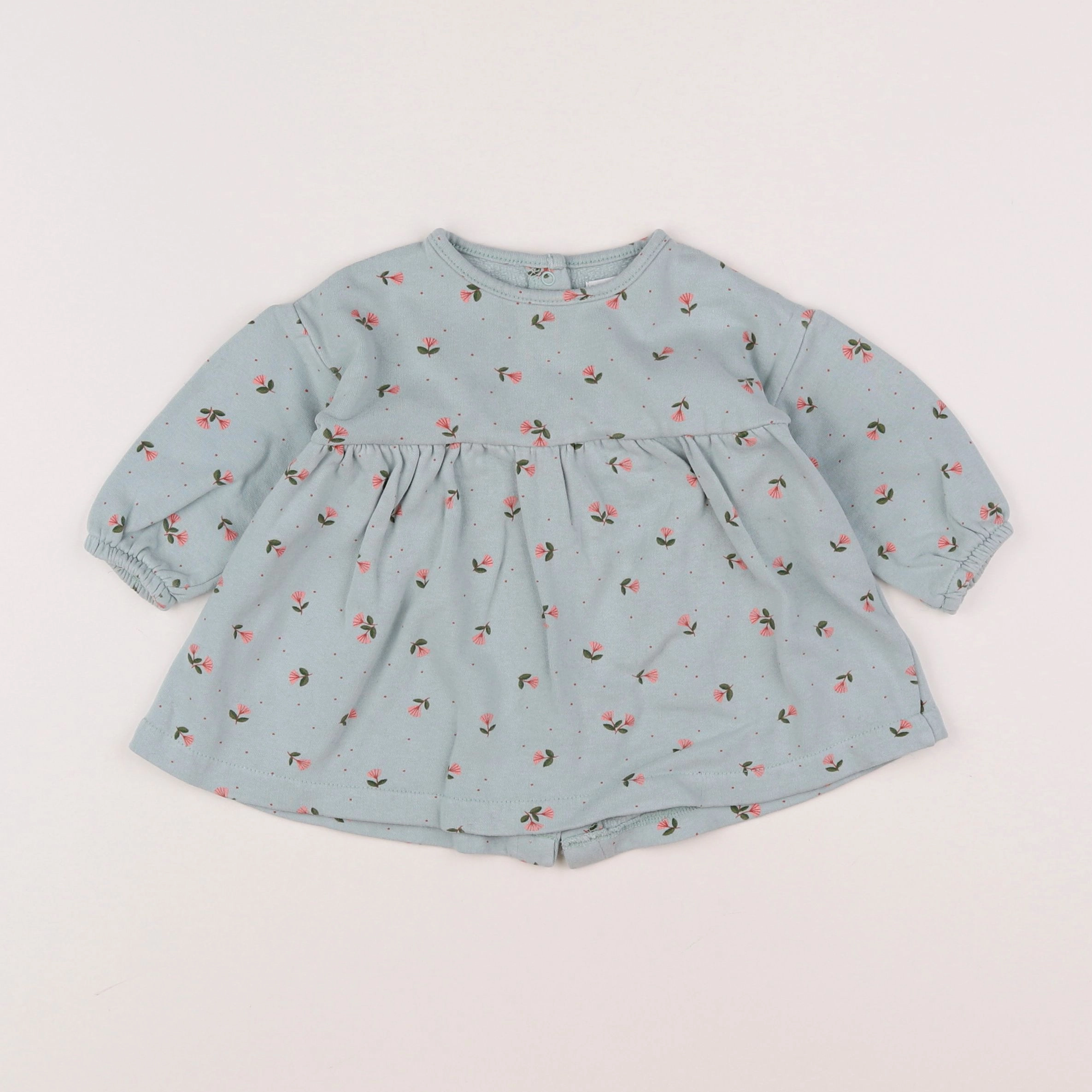 Vertbaudet - robe vert - 6 mois