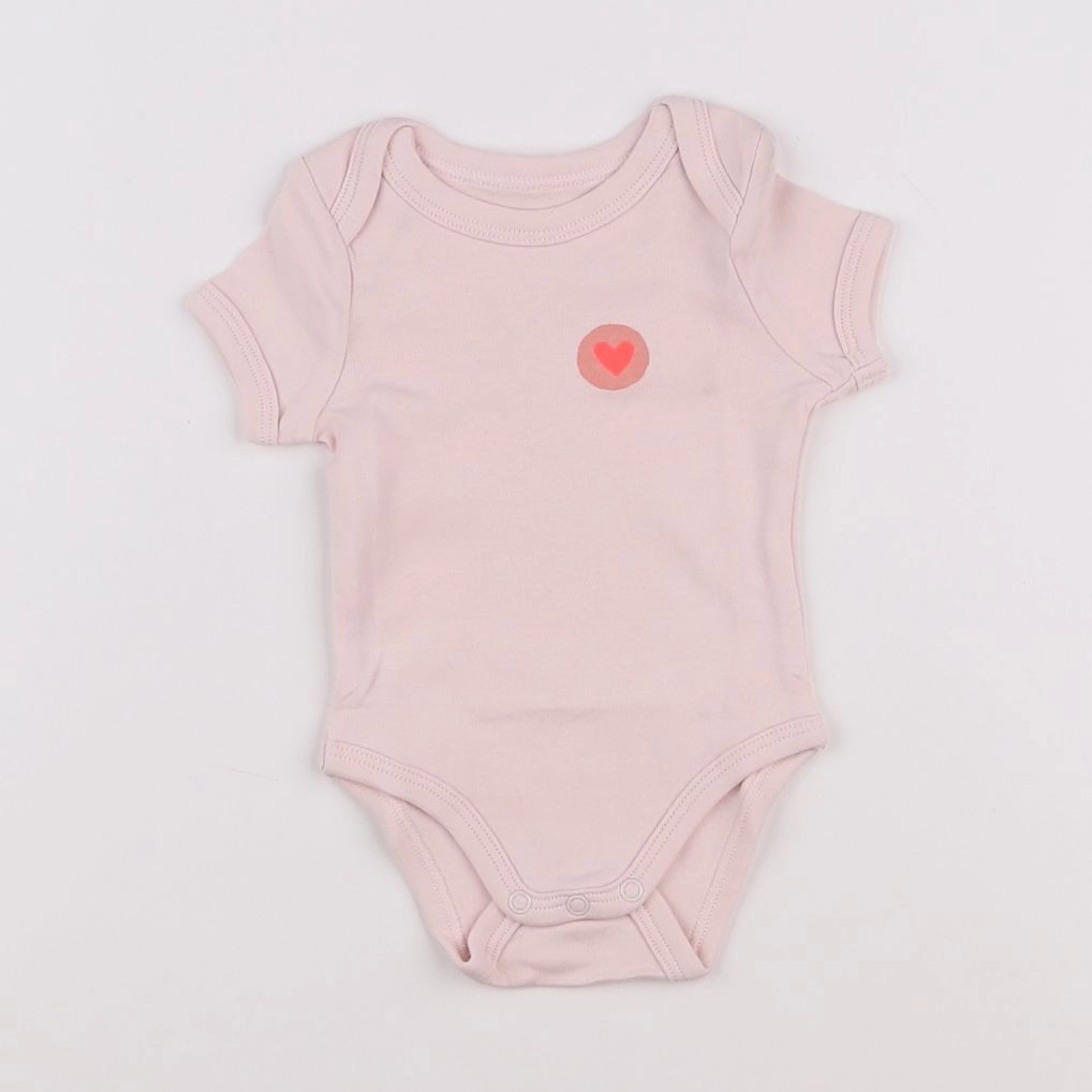 Vertbaudet - body rose - 1 mois