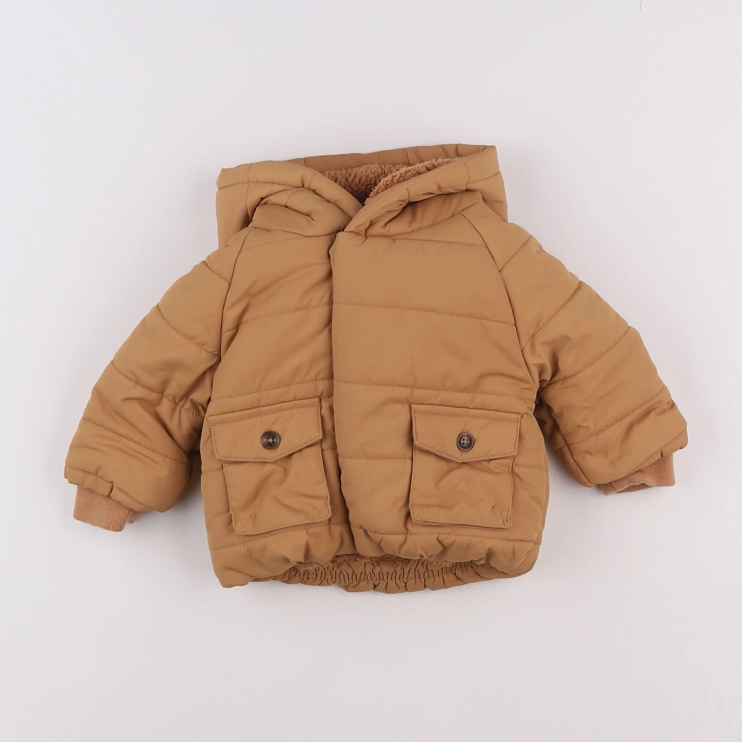 Vertbaudet - doudoune marron - 6 mois