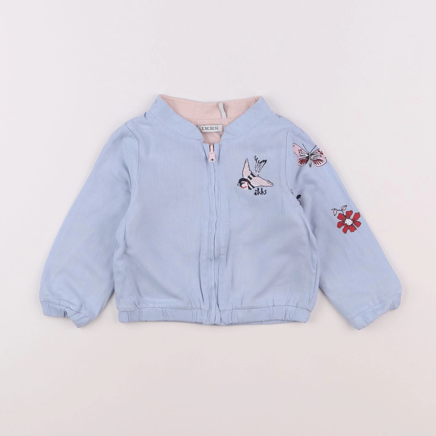 IKKS - veste bleu, rose - 18 mois