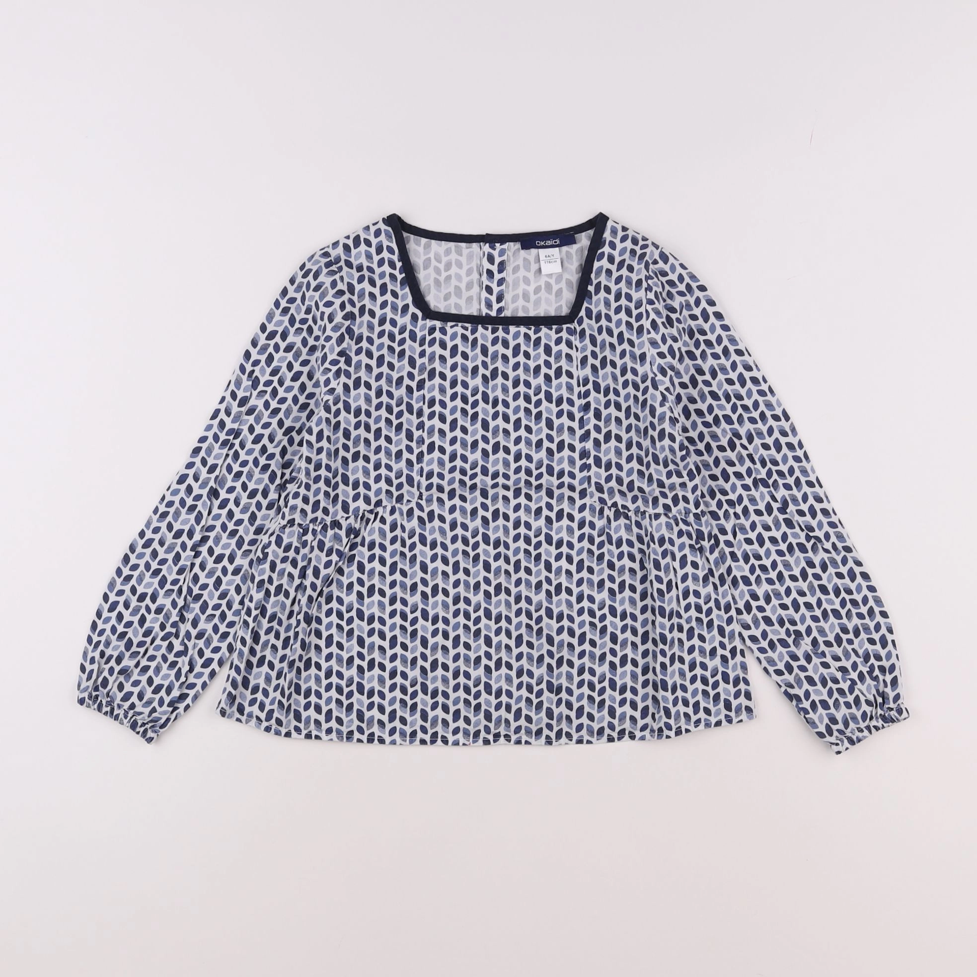 Okaidi - blouse bleu - 6 ans