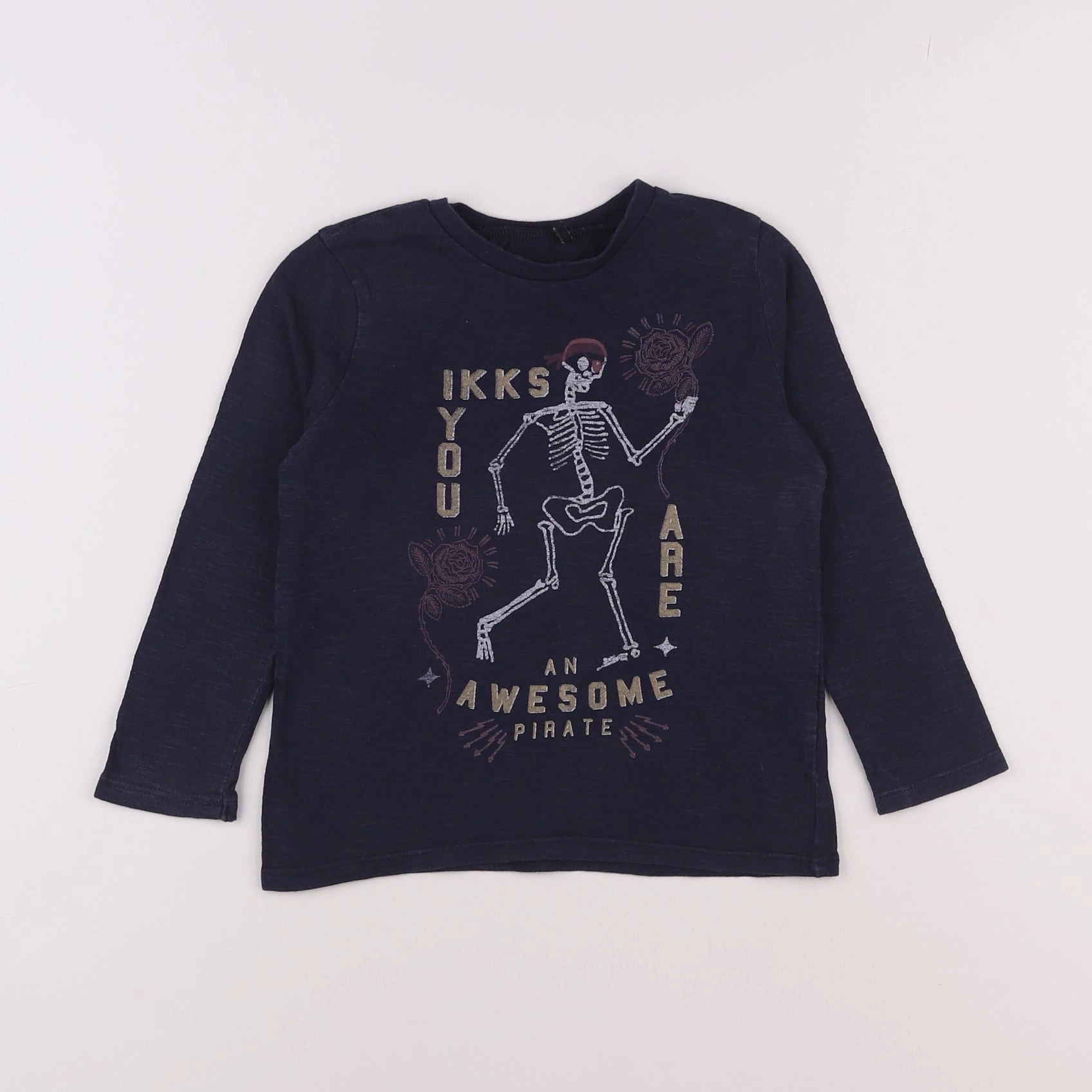 IKKS - tee-shirt bleu - 4 ans