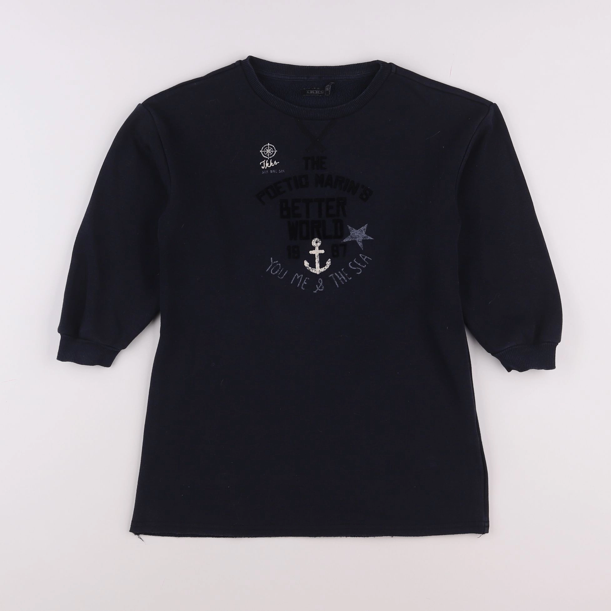 IKKS - robe bleu - 6 ans
