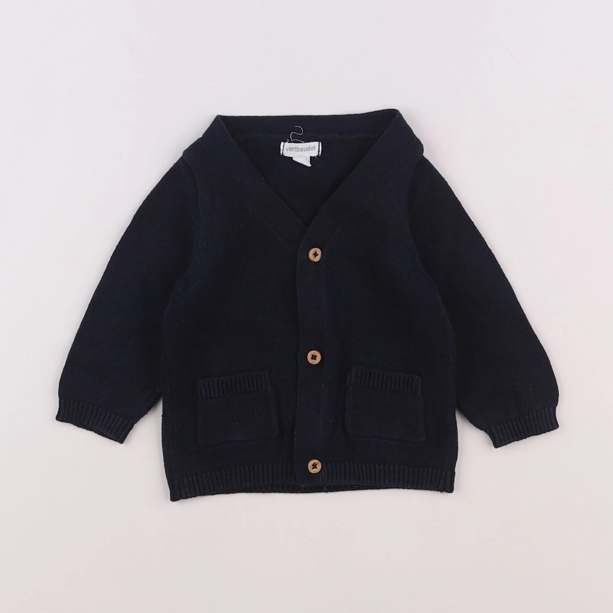 Vertbaudet - gilet bleu - 6 mois