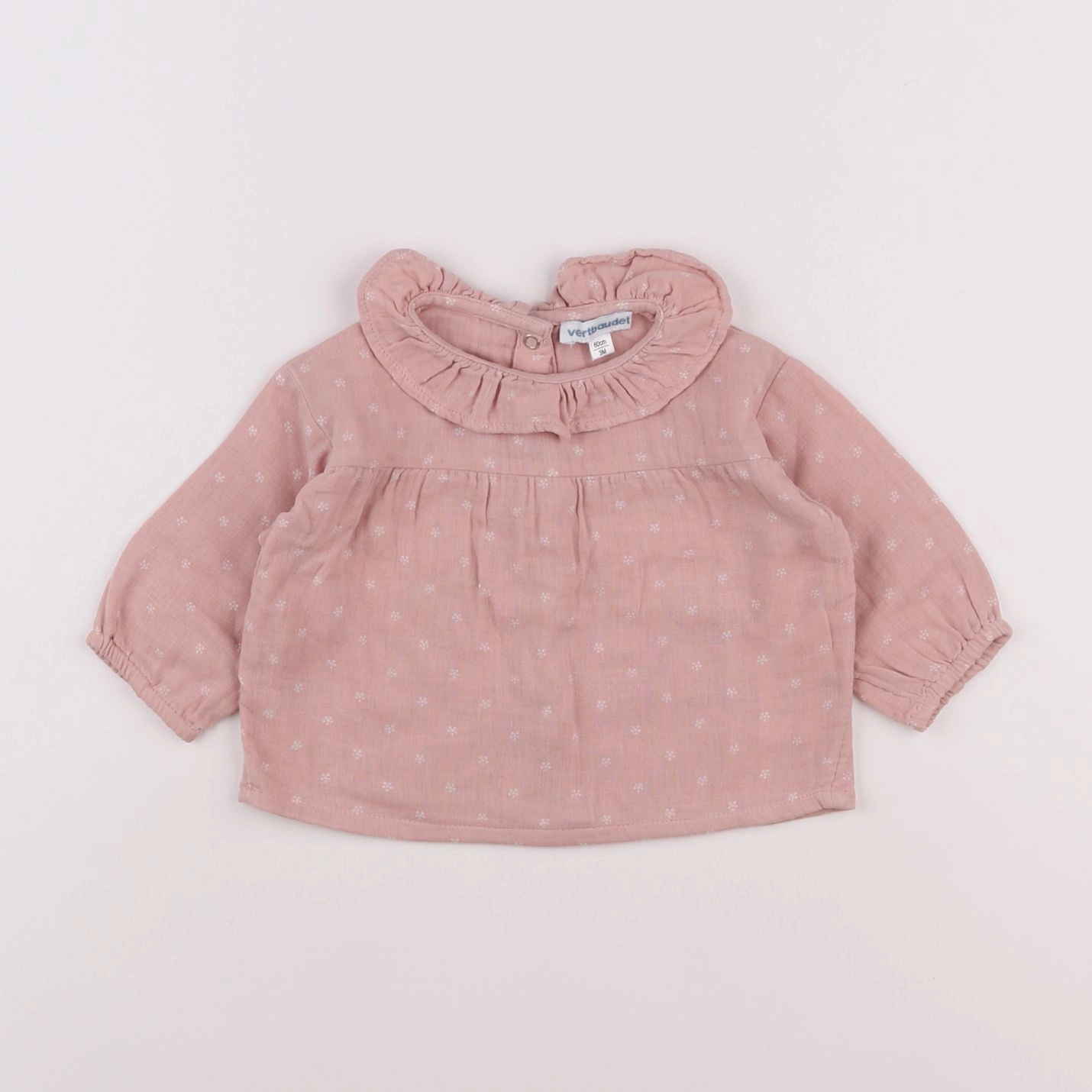 Vertbaudet - blouse rose - 3 mois