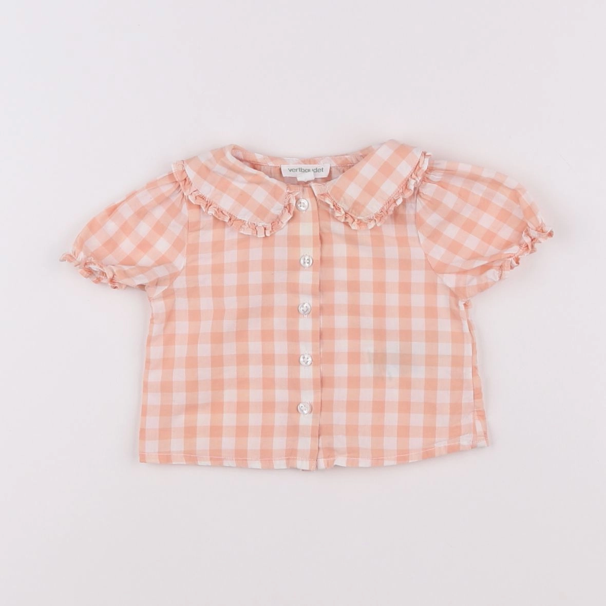 Vertbaudet - blouse orange - 3 mois