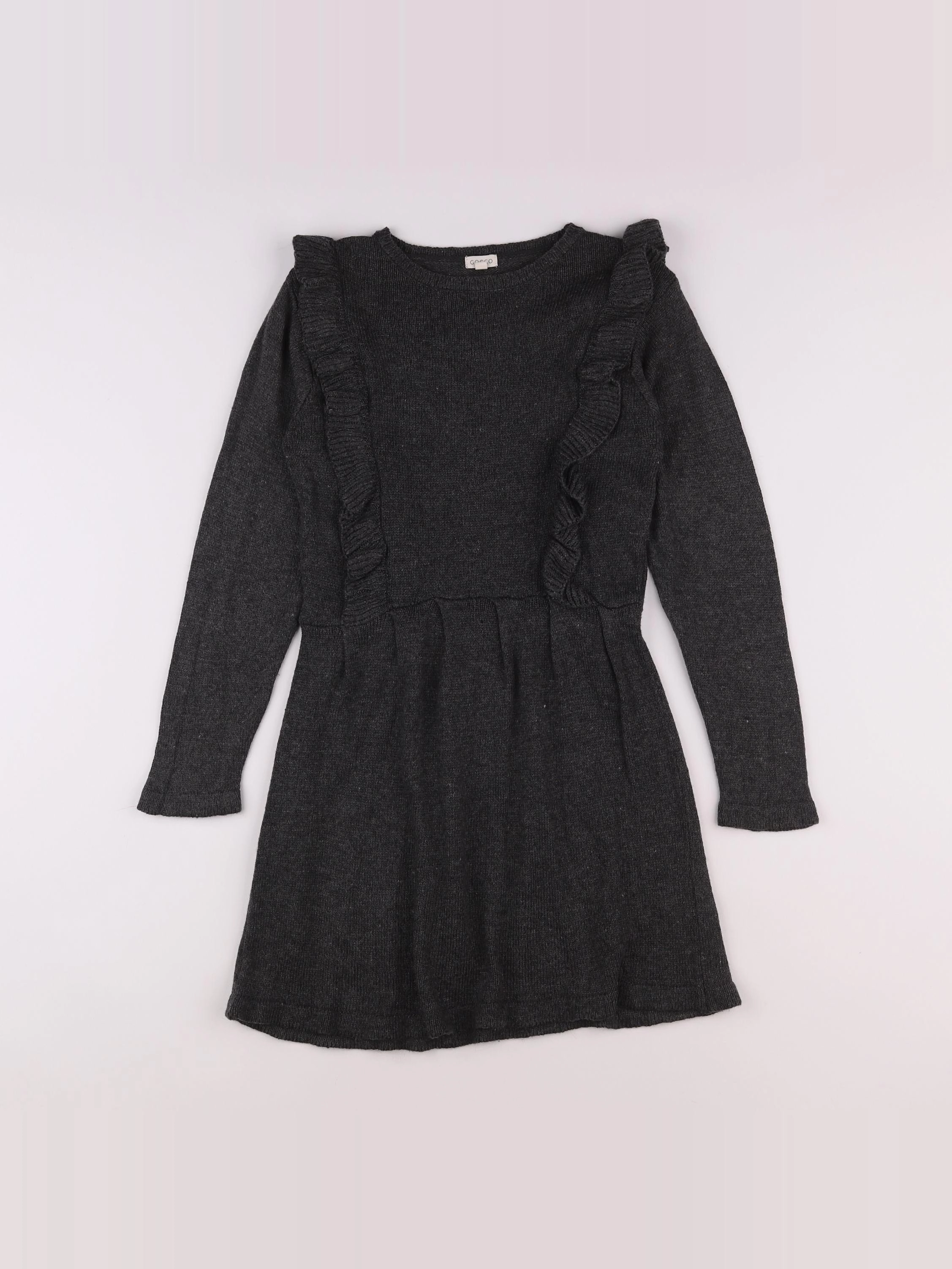 Gocco - robe gris - 9/10 ans