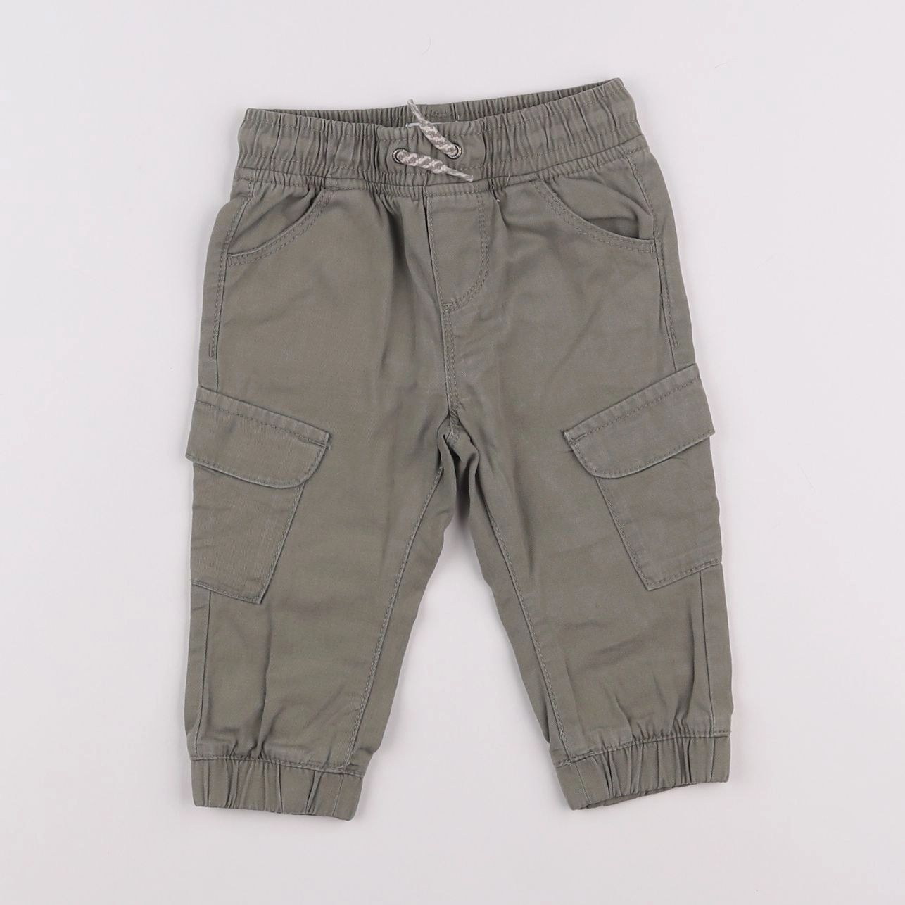Vertbaudet - pantalon vert - 12 mois