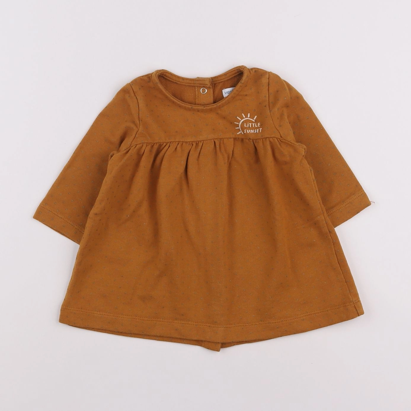 Vertbaudet - robe marron - 6 mois