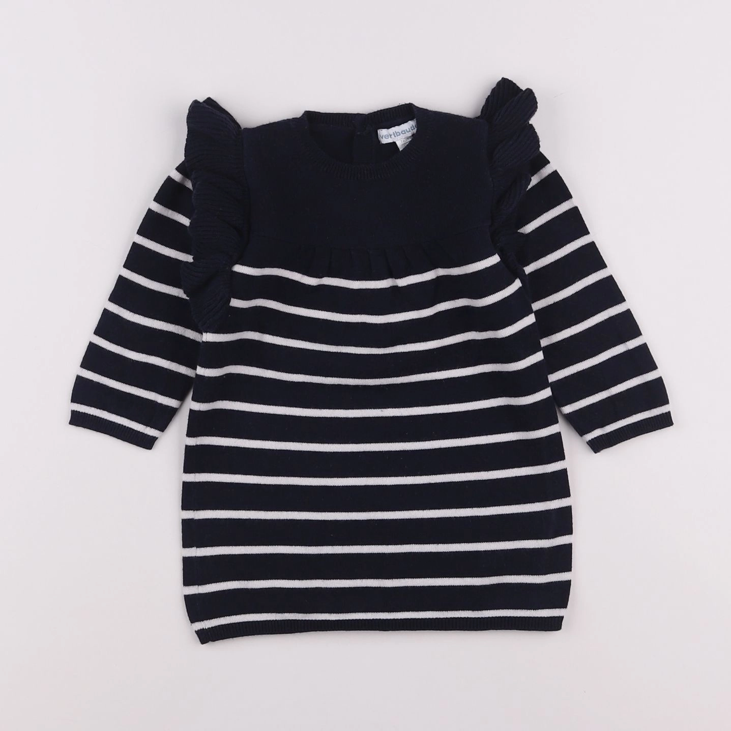 Vertbaudet - robe bleu - 12 mois