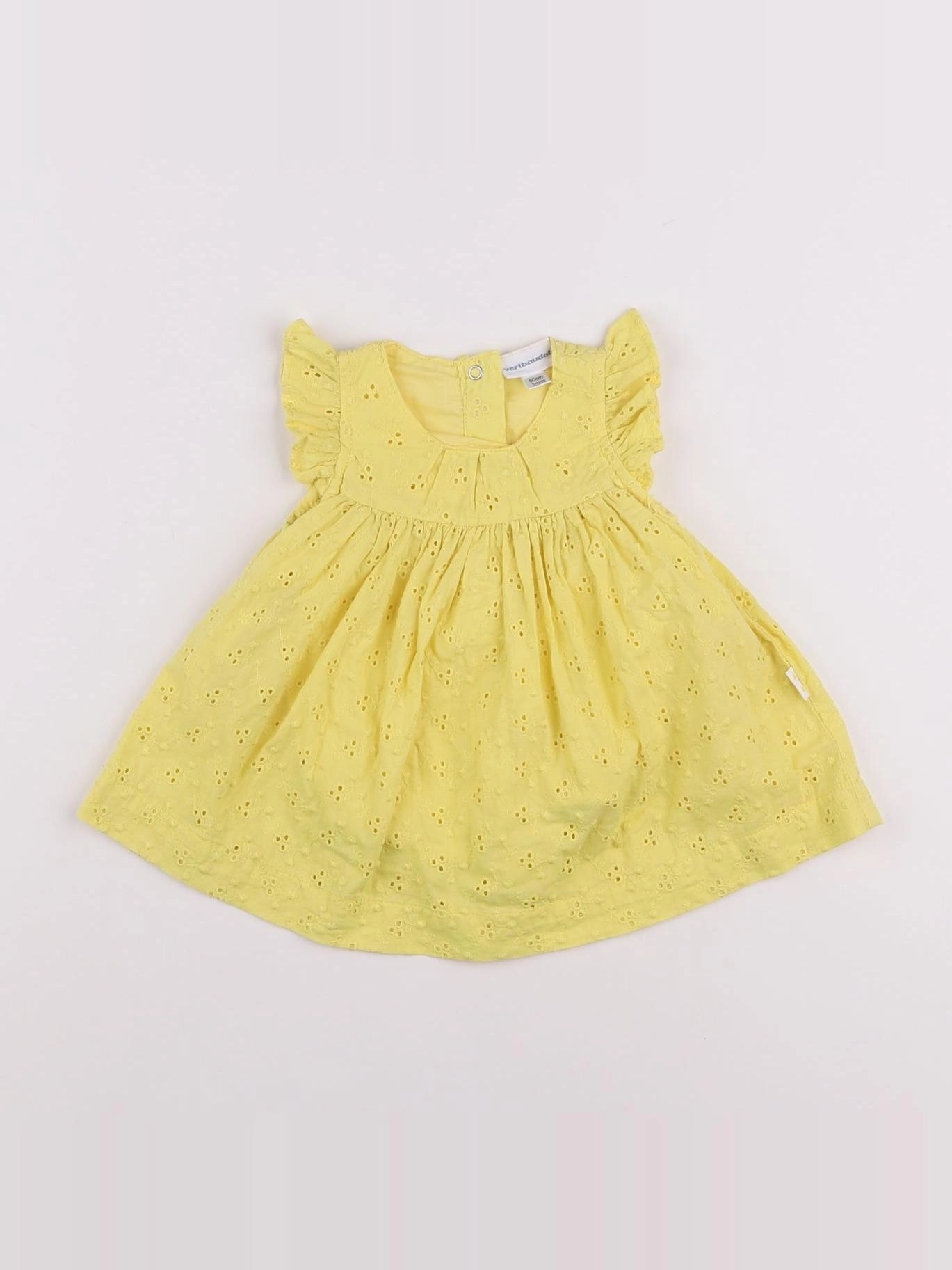Vertbaudet - robe jaune - 3 mois