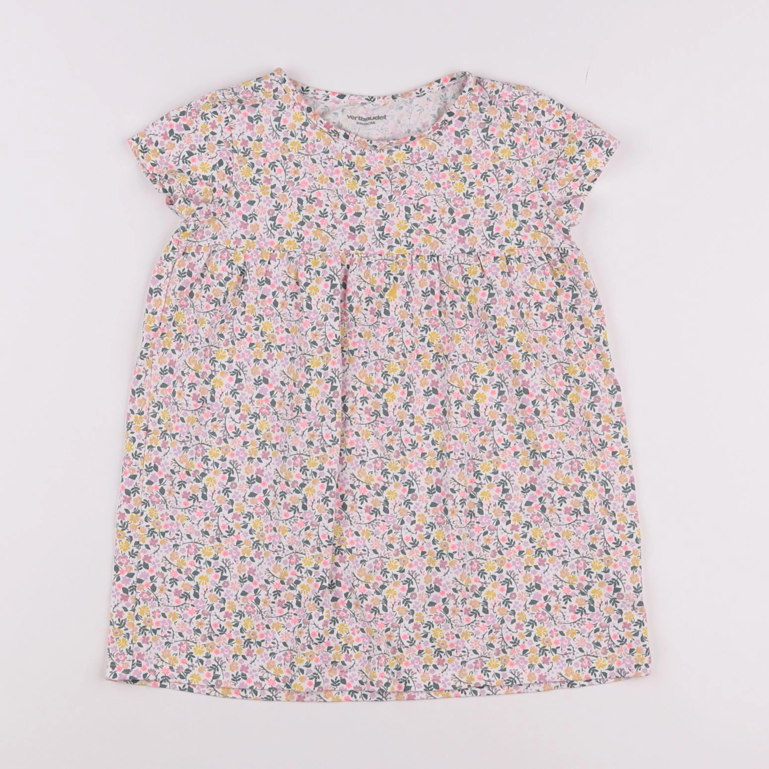 Vertbaudet - robe rose - 3 ans