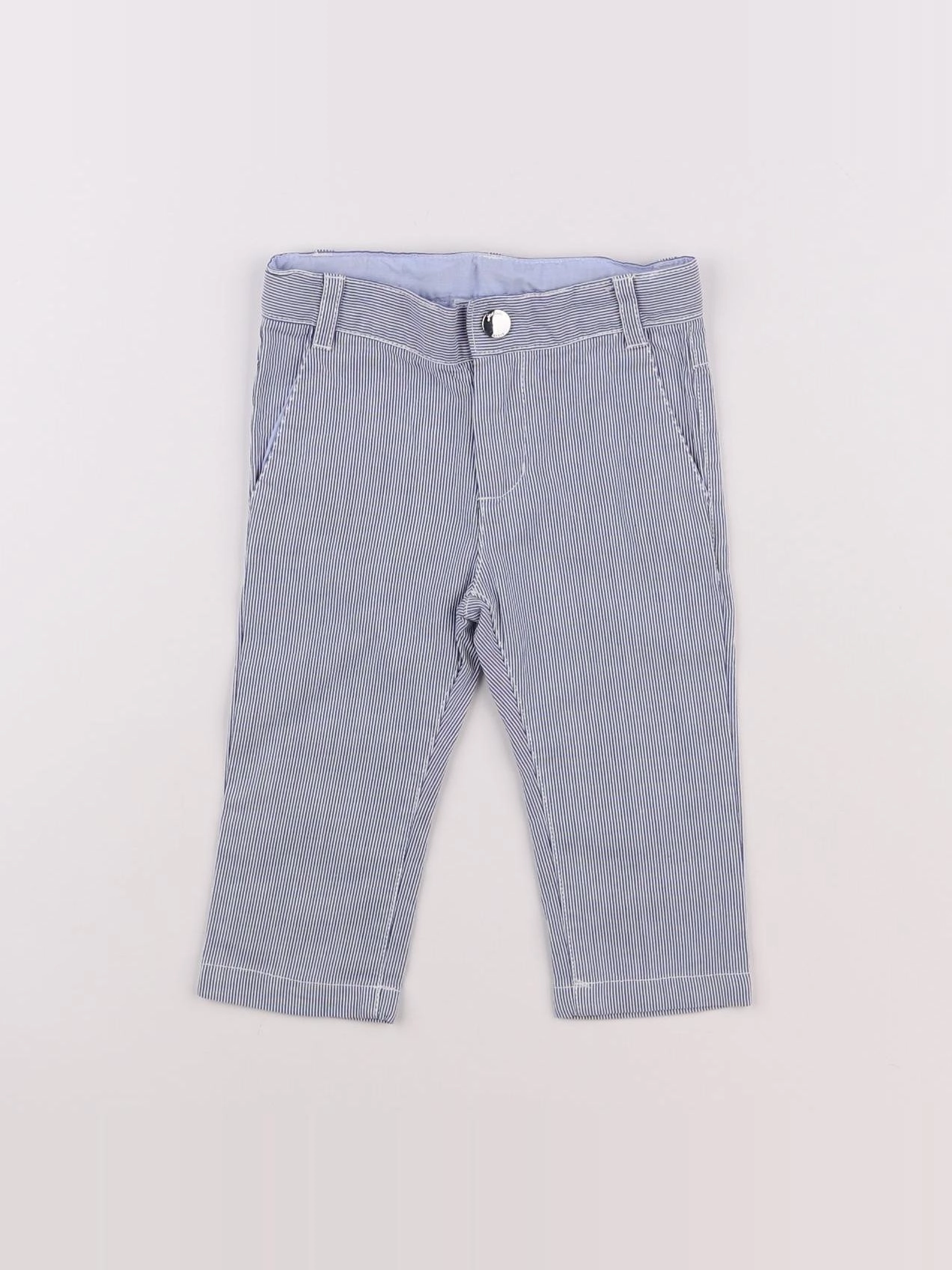 Jacadi - pantalon bleu - 12 mois