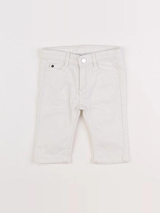Jacadi - jean blanc - 6 mois