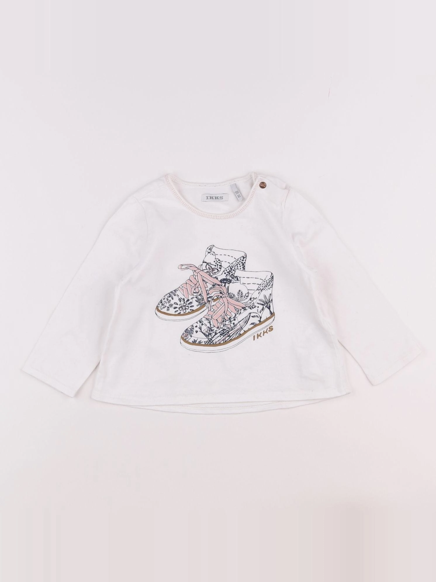 IKKS - tee-shirt blanc - 18 mois