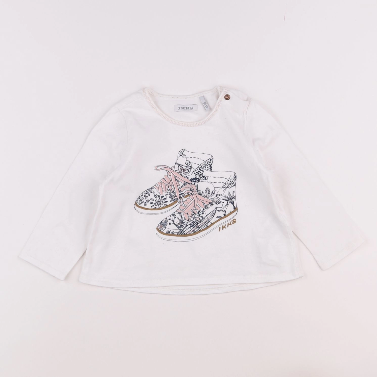 IKKS - tee-shirt blanc - 18 mois