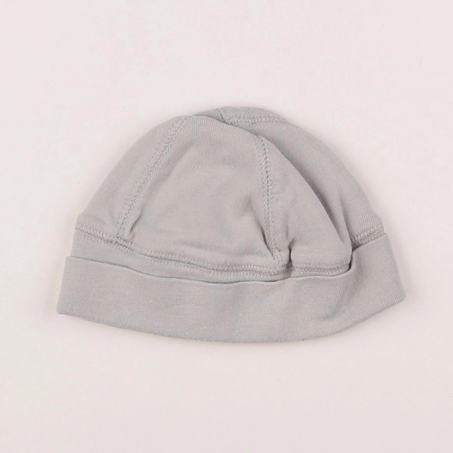 Vertbaudet - bonnet gris - 1 mois