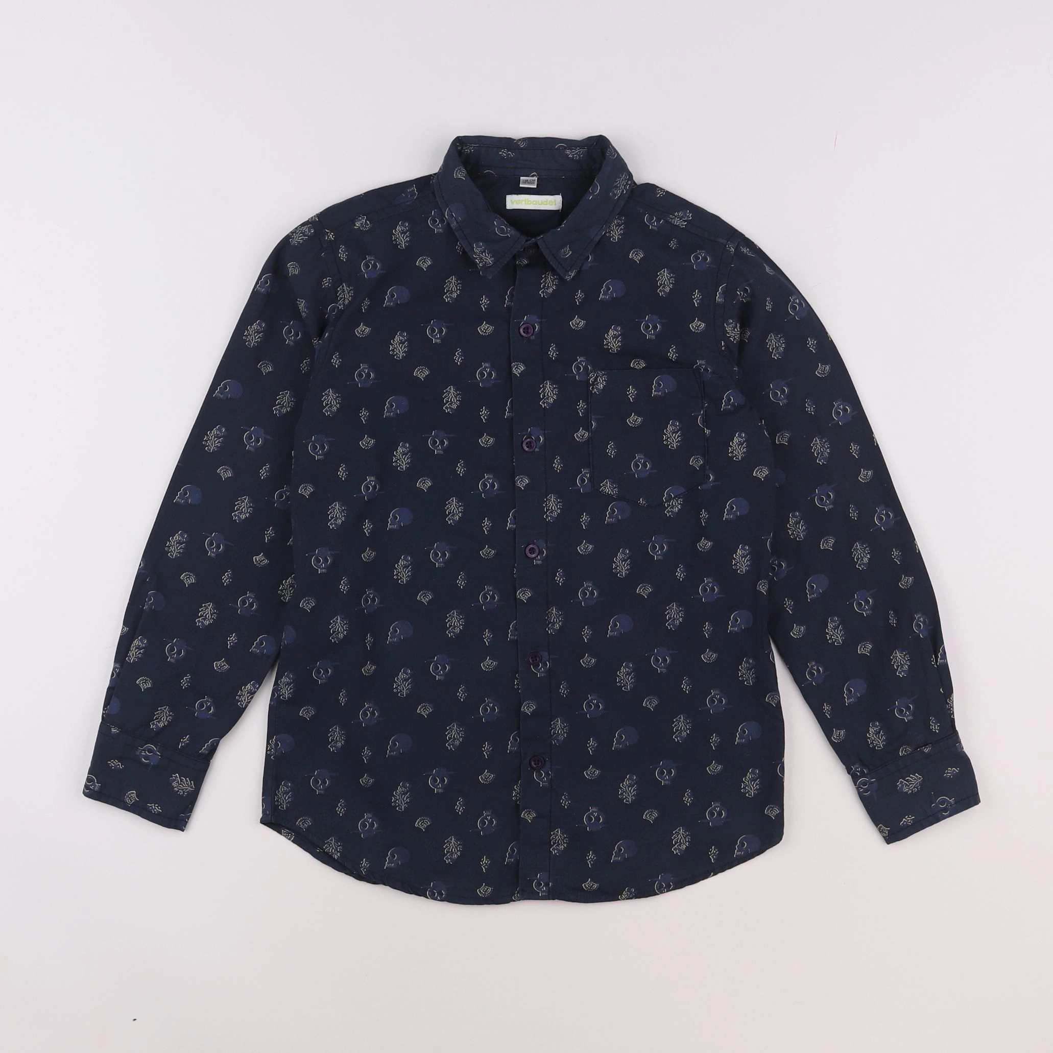 Vertbaudet - chemise gris - 10 ans