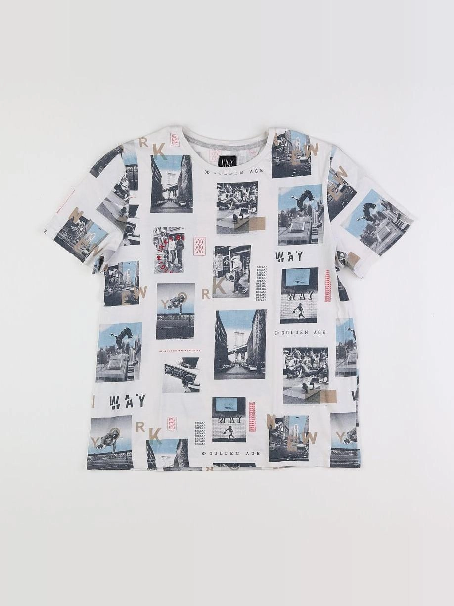 IKKS - tee-shirt multicolore - 14 ans