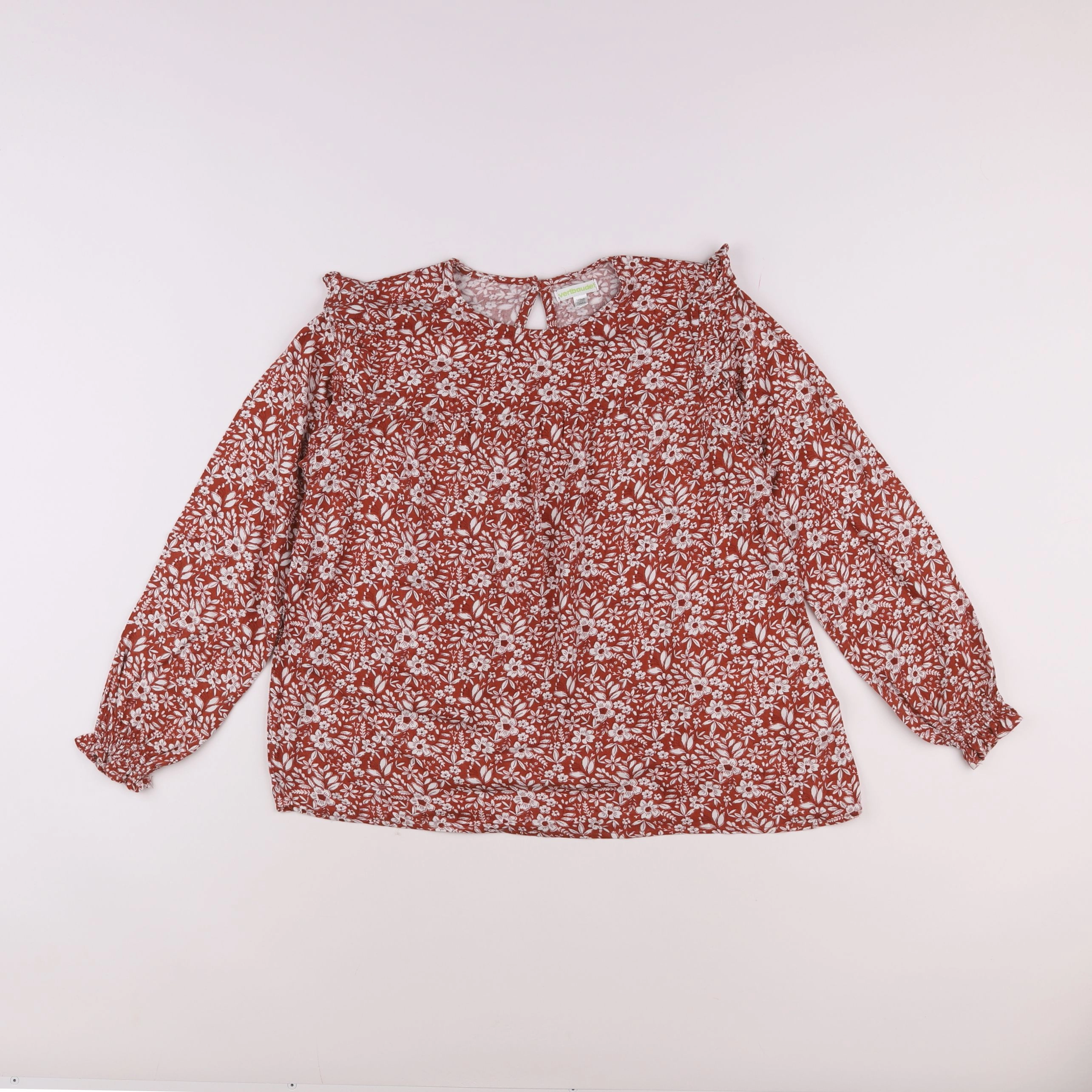 Vertbaudet - blouse rouge - 10 ans