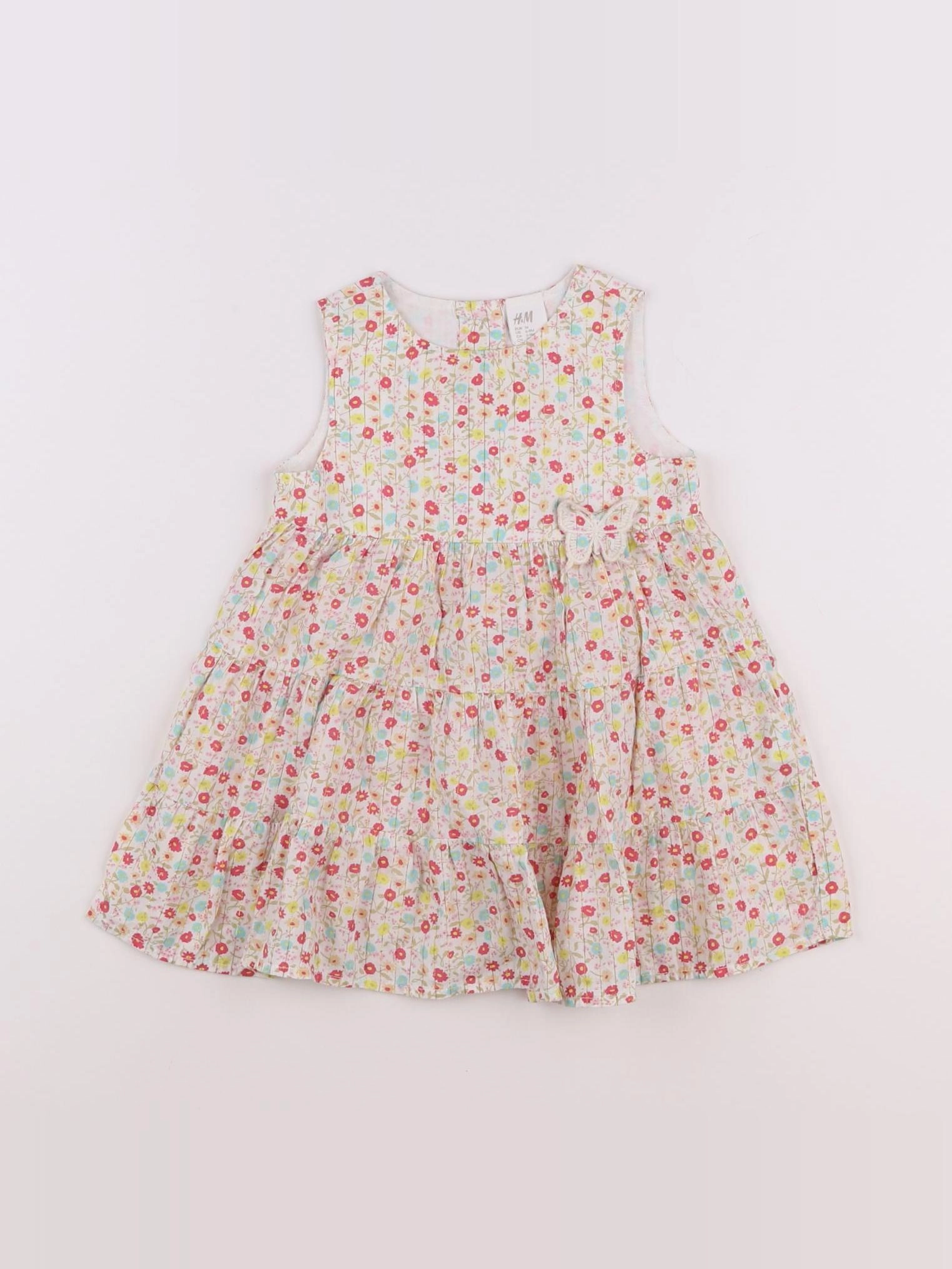 H&M - robe multicolore - 6/9 mois
