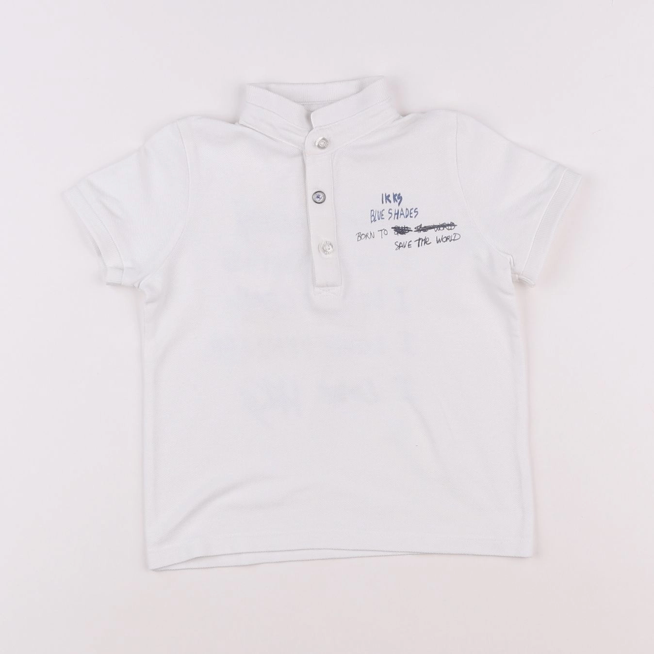 IKKS - polo imprimé au dos blanc - 2 ans