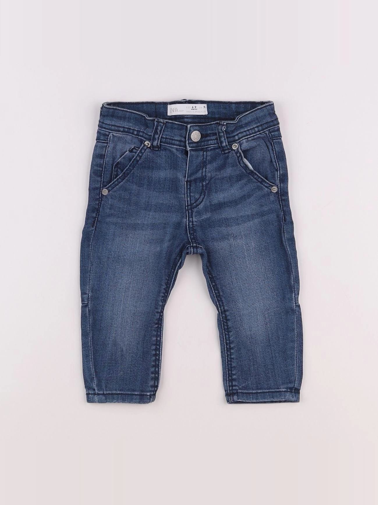 Zara - jean bleu - 6/9 mois
