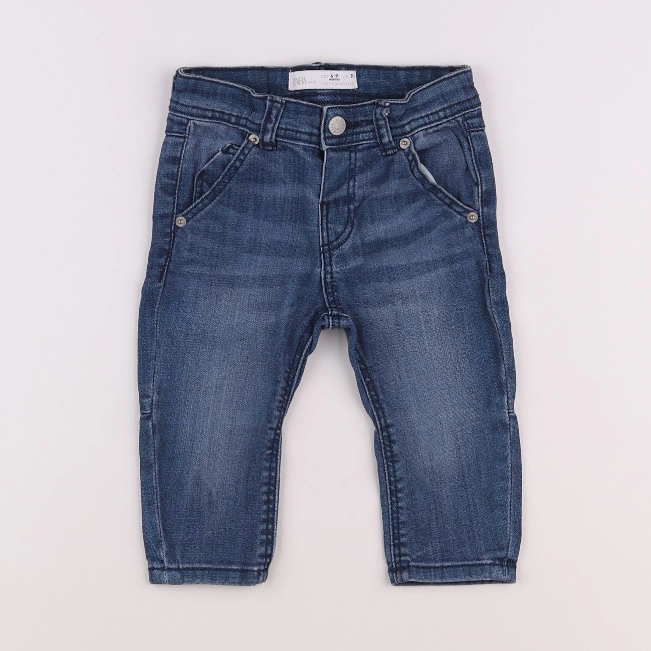 Zara - jean bleu - 6/9 mois