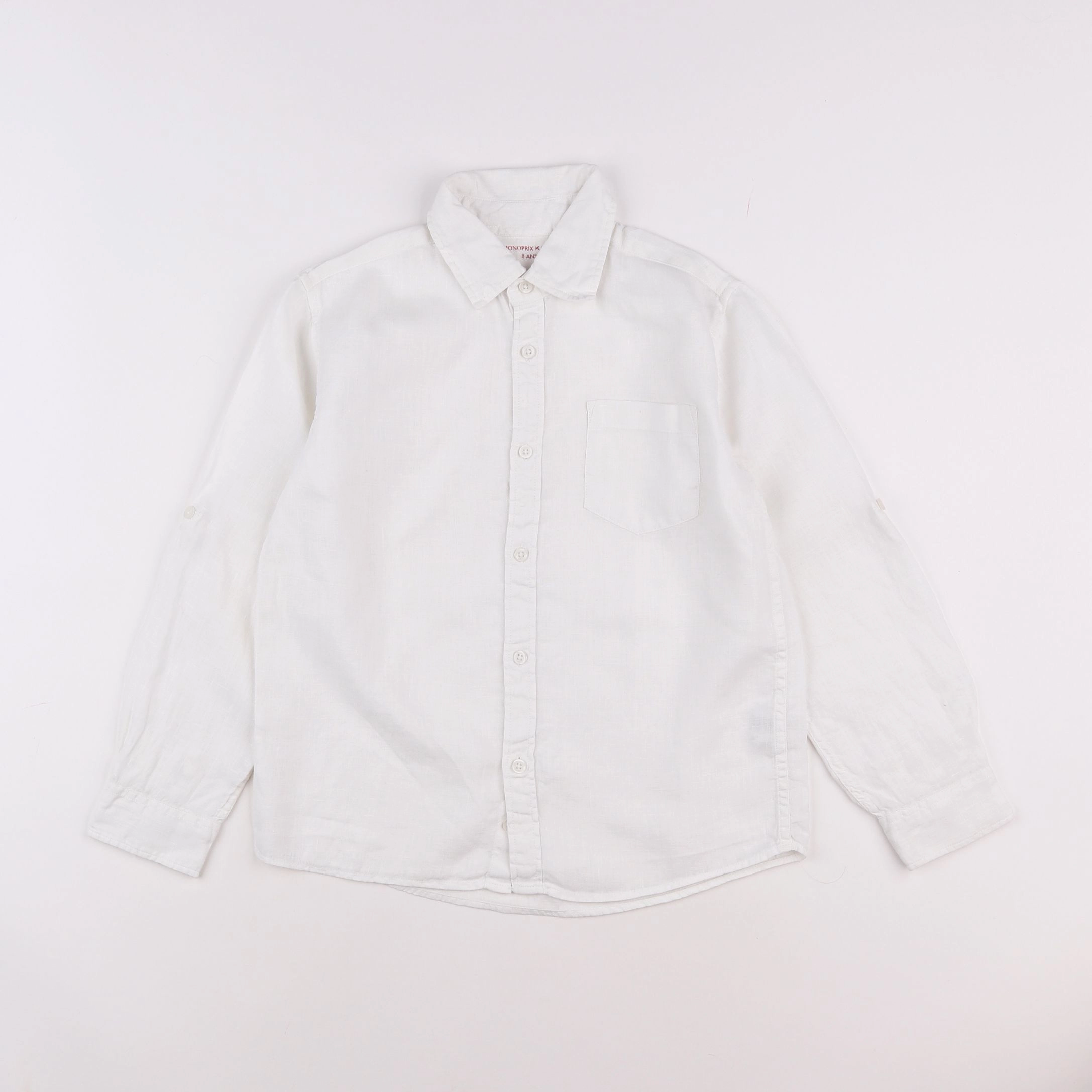 Monoprix - chemise blanc - 8 ans