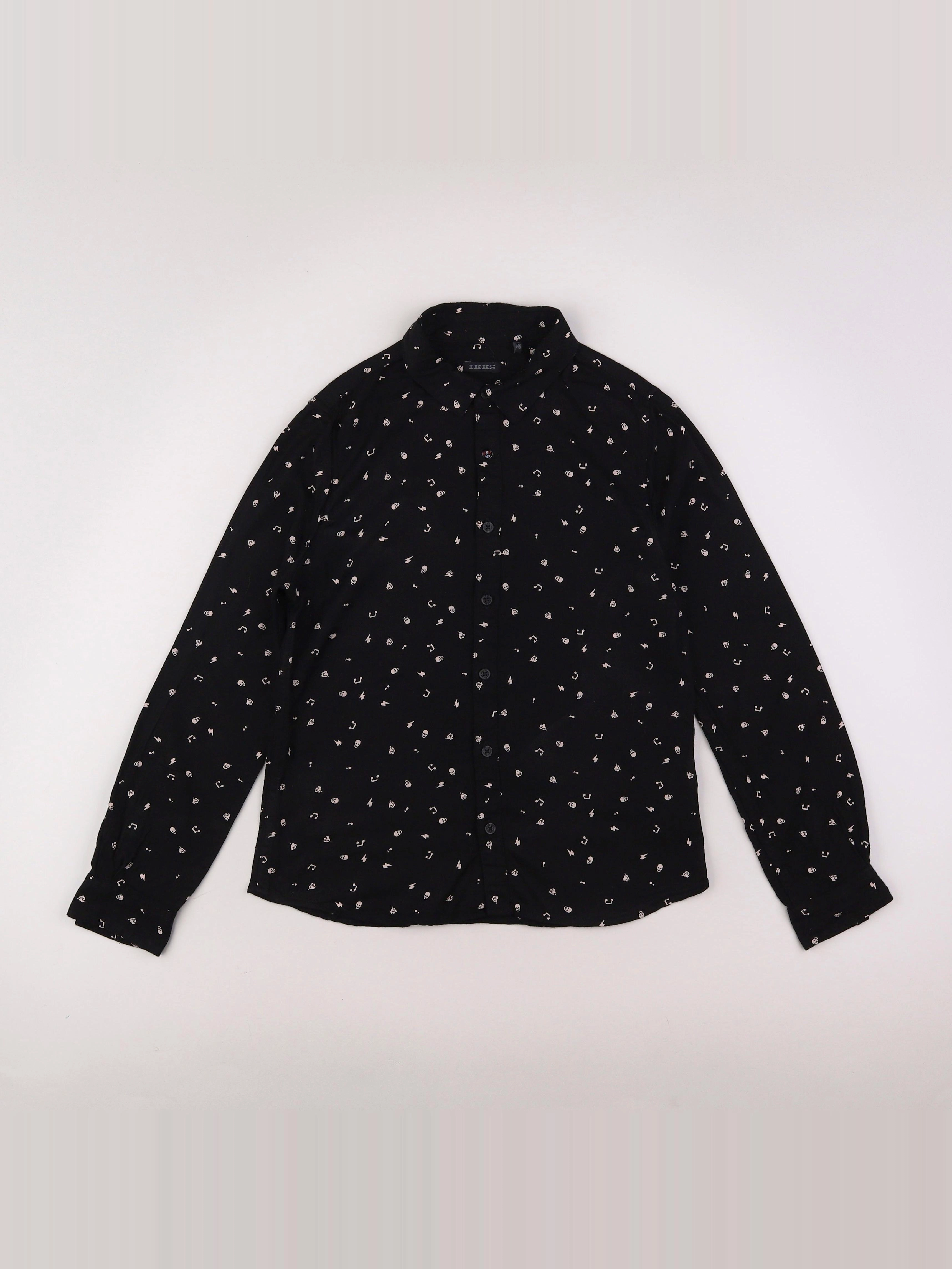 IKKS - chemise noir - 10 ans