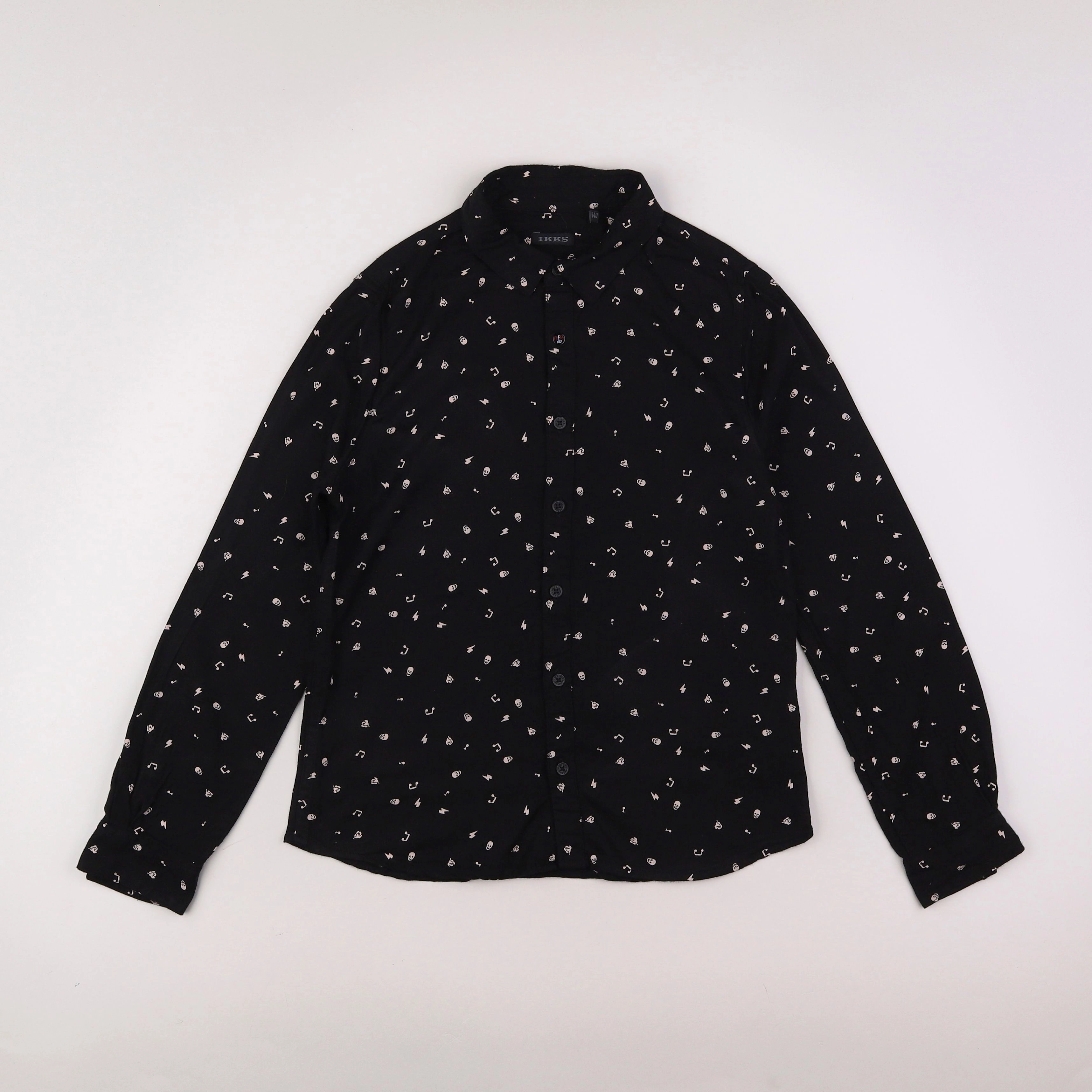 IKKS - chemise noir - 10 ans