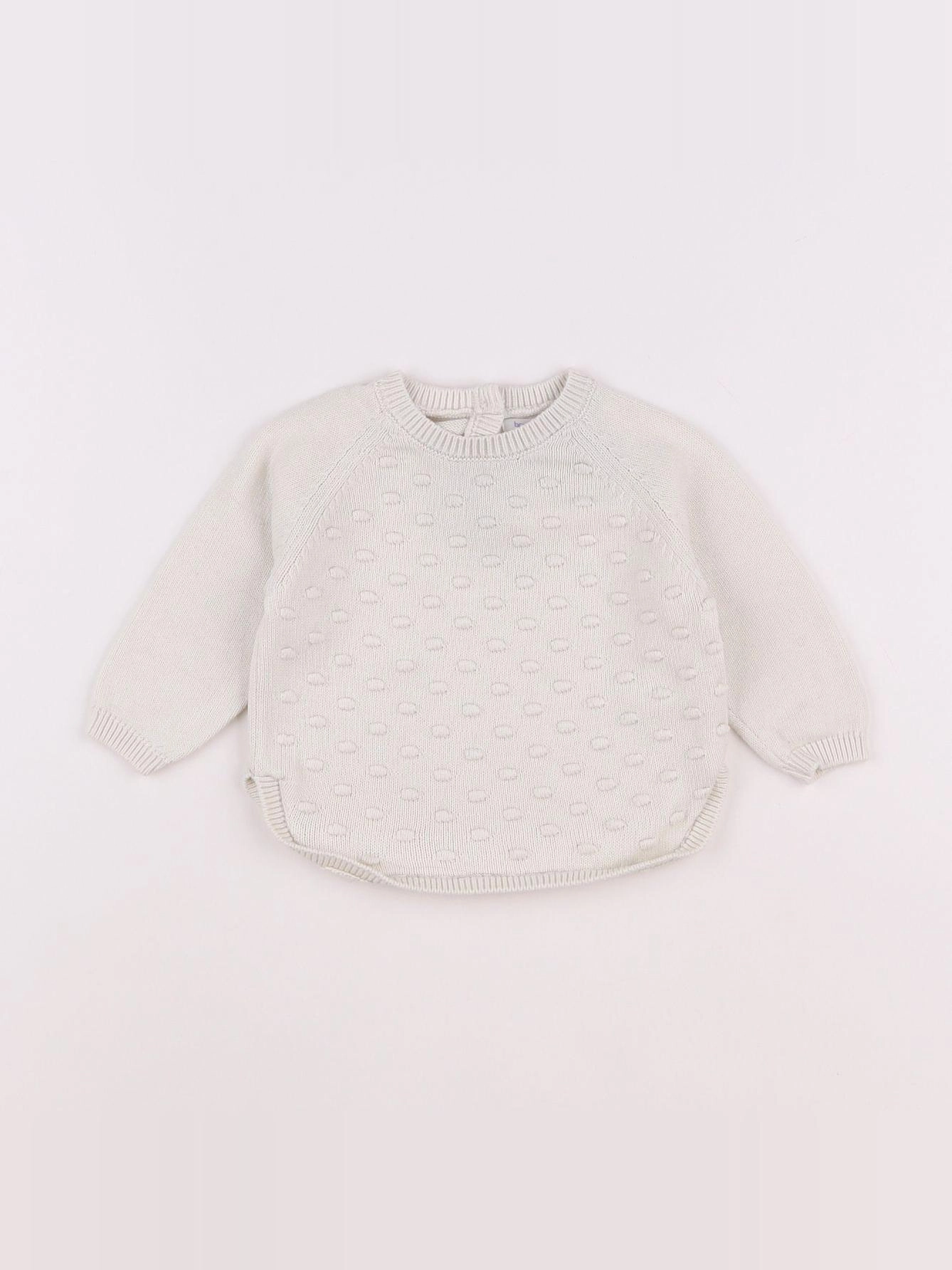 Boutchou - pull beige - 6 mois